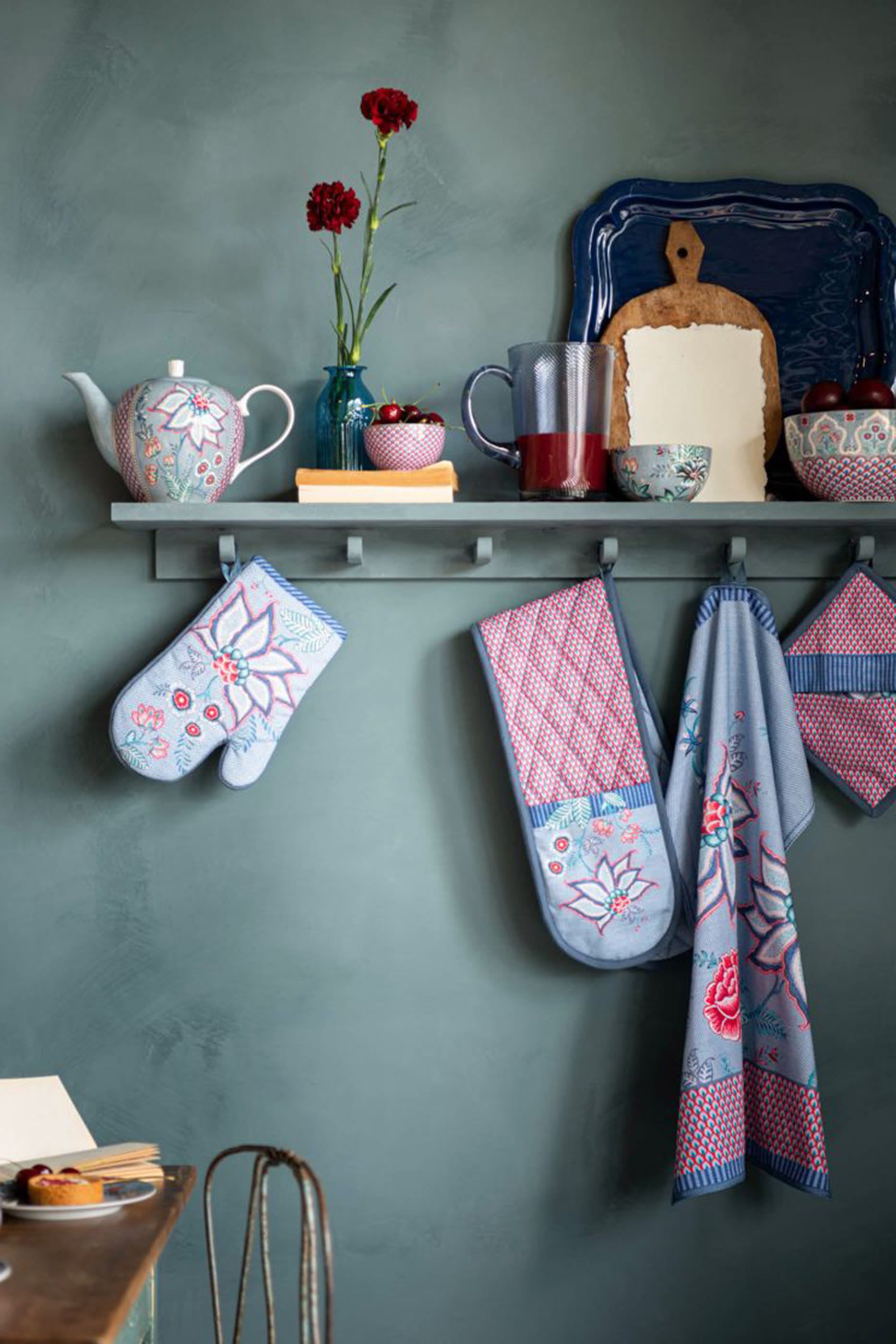 Flower Festival Tea Towel