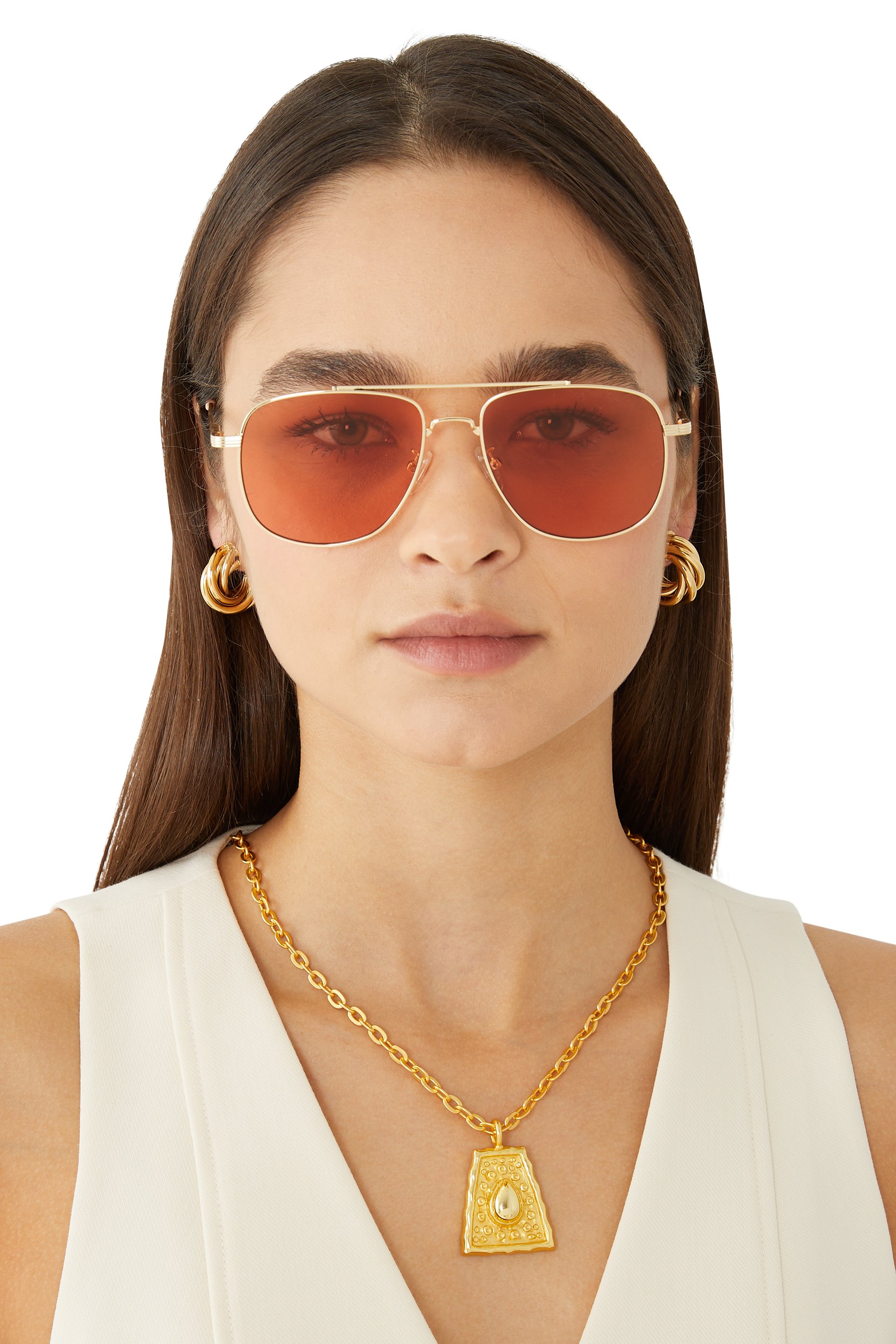 The Charmer Aviator Sunglasses