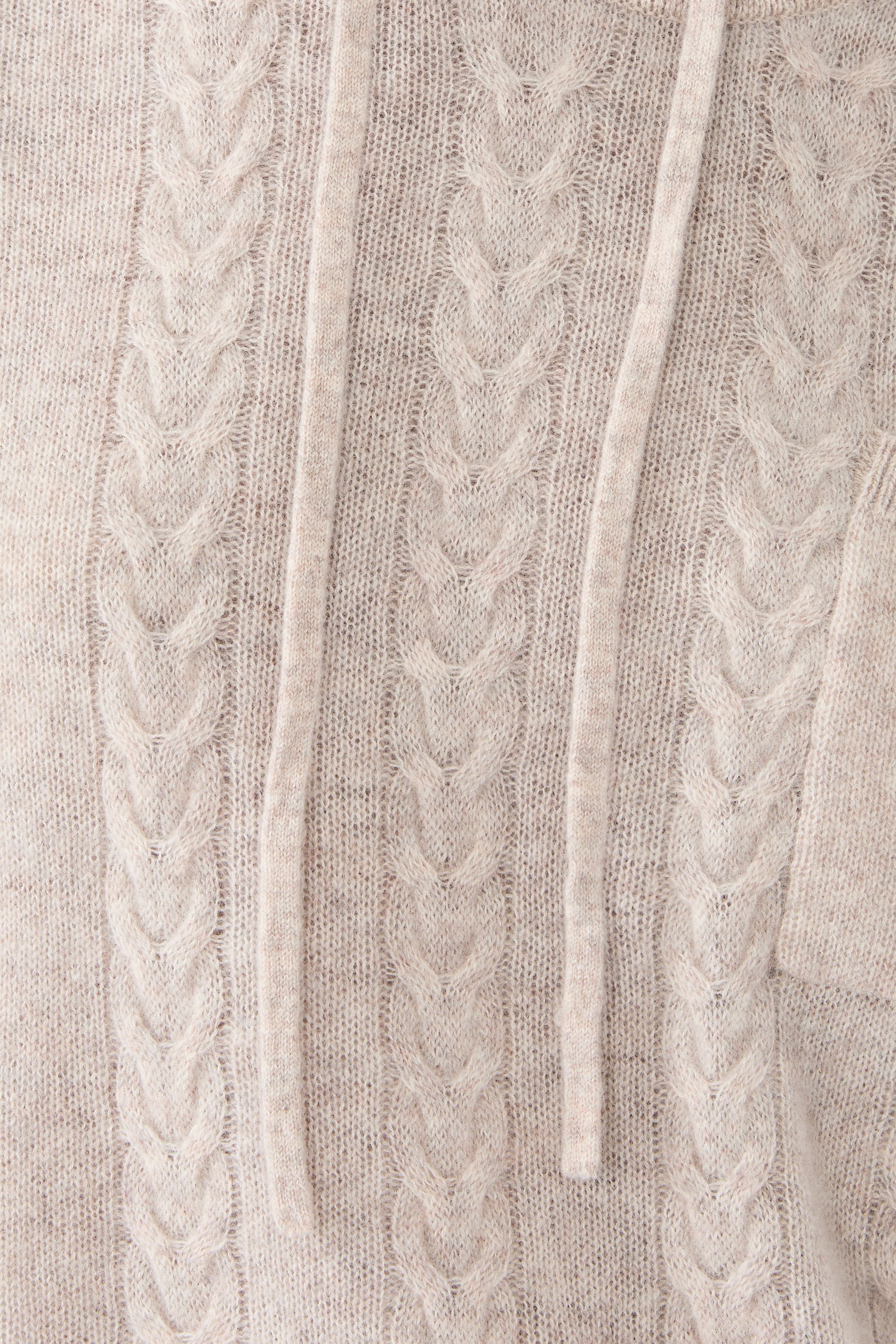 Cashmere Cable Hoodie