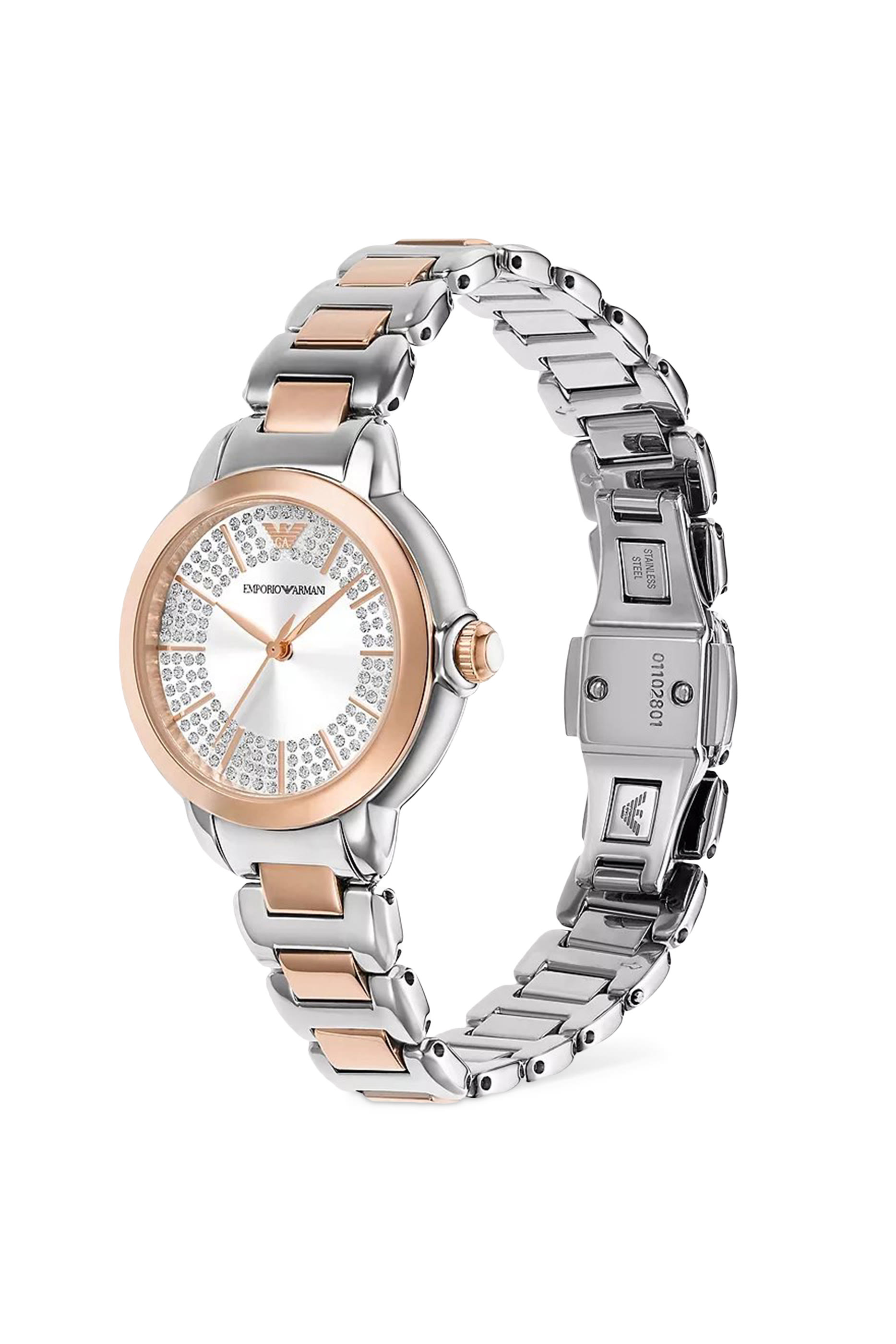Three-Hand Two-Tone Stainless Steel Watch