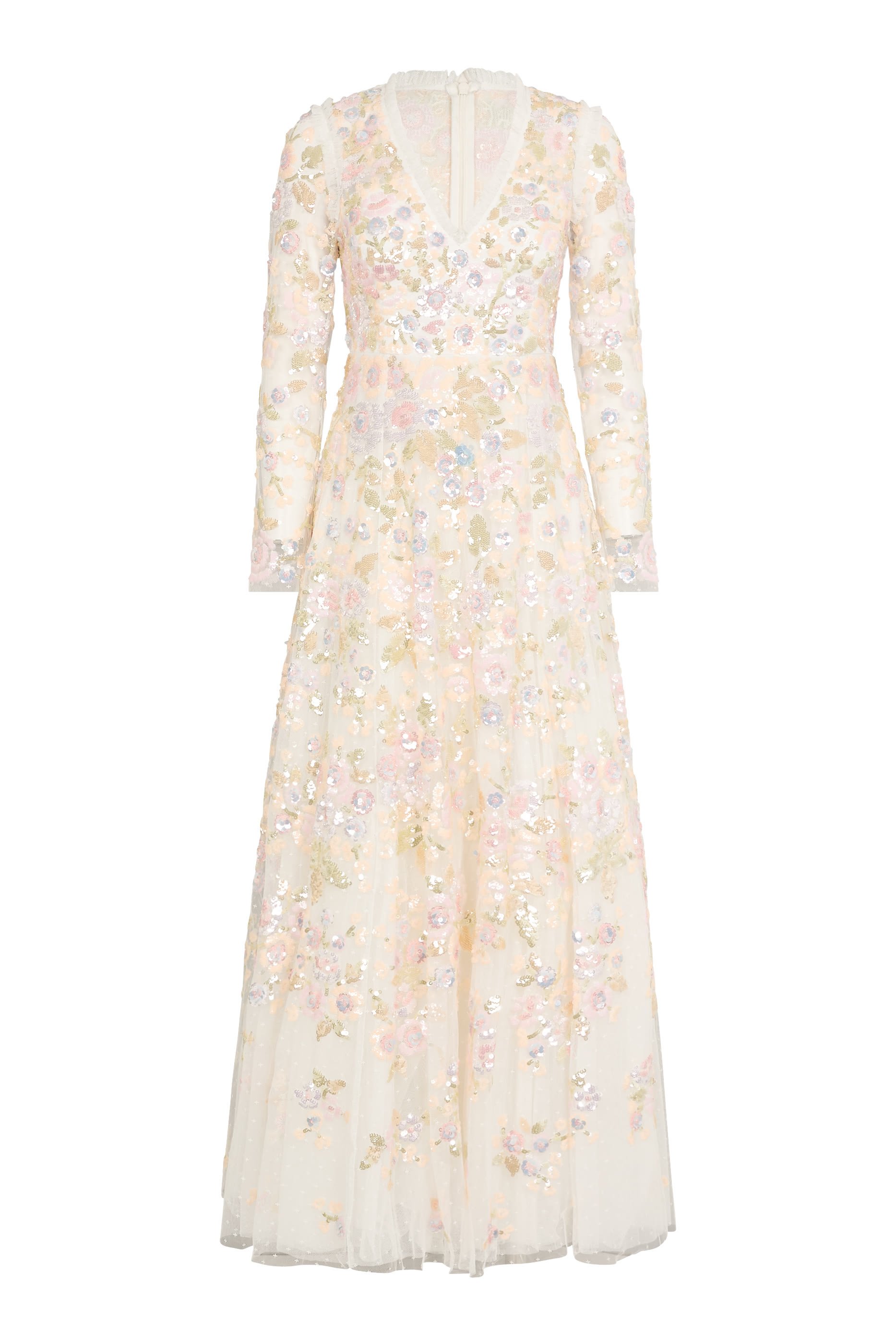 Sequin Paradise V-Neck Gown