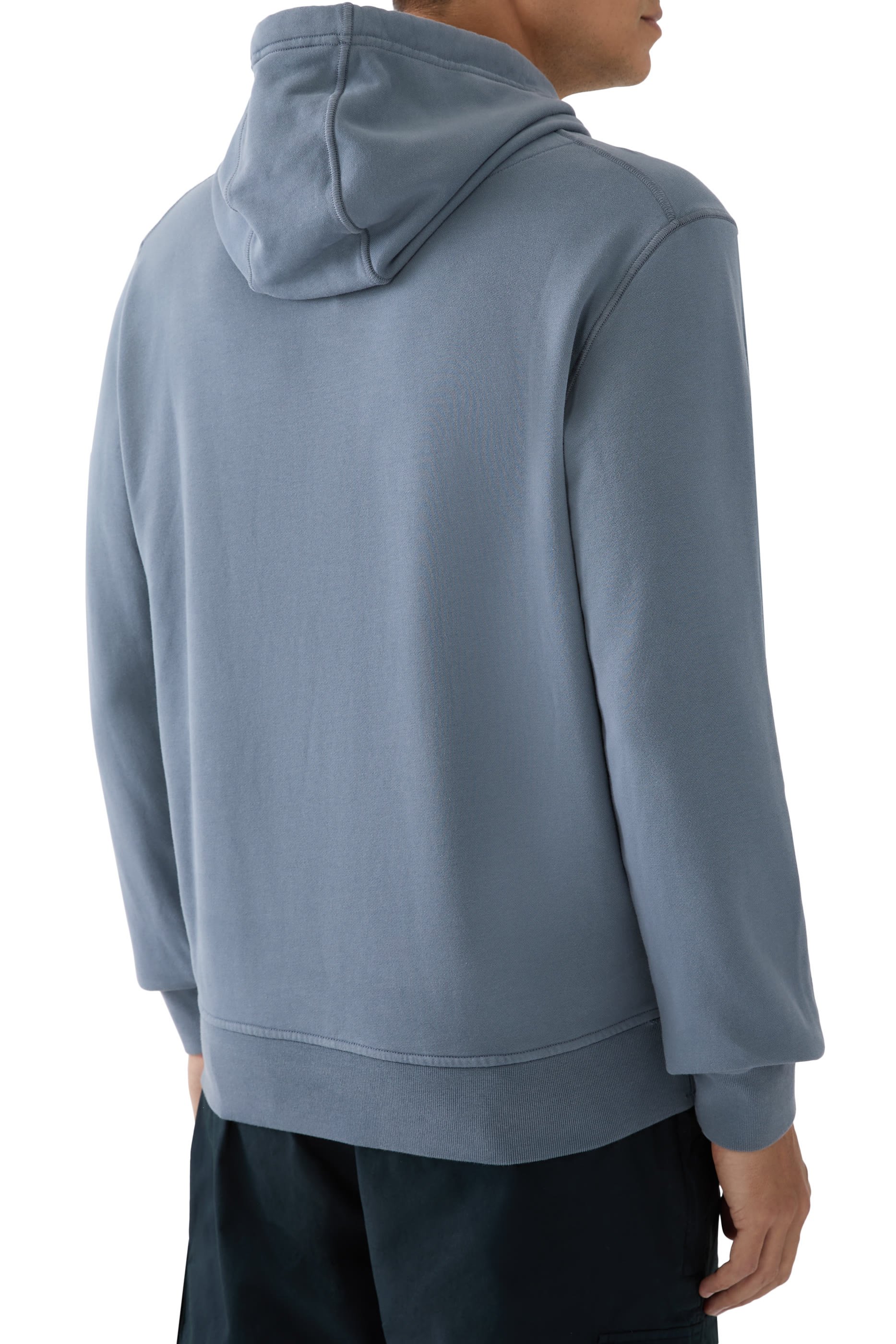 Logo Patch Organic Cotton Fleece Hoodie