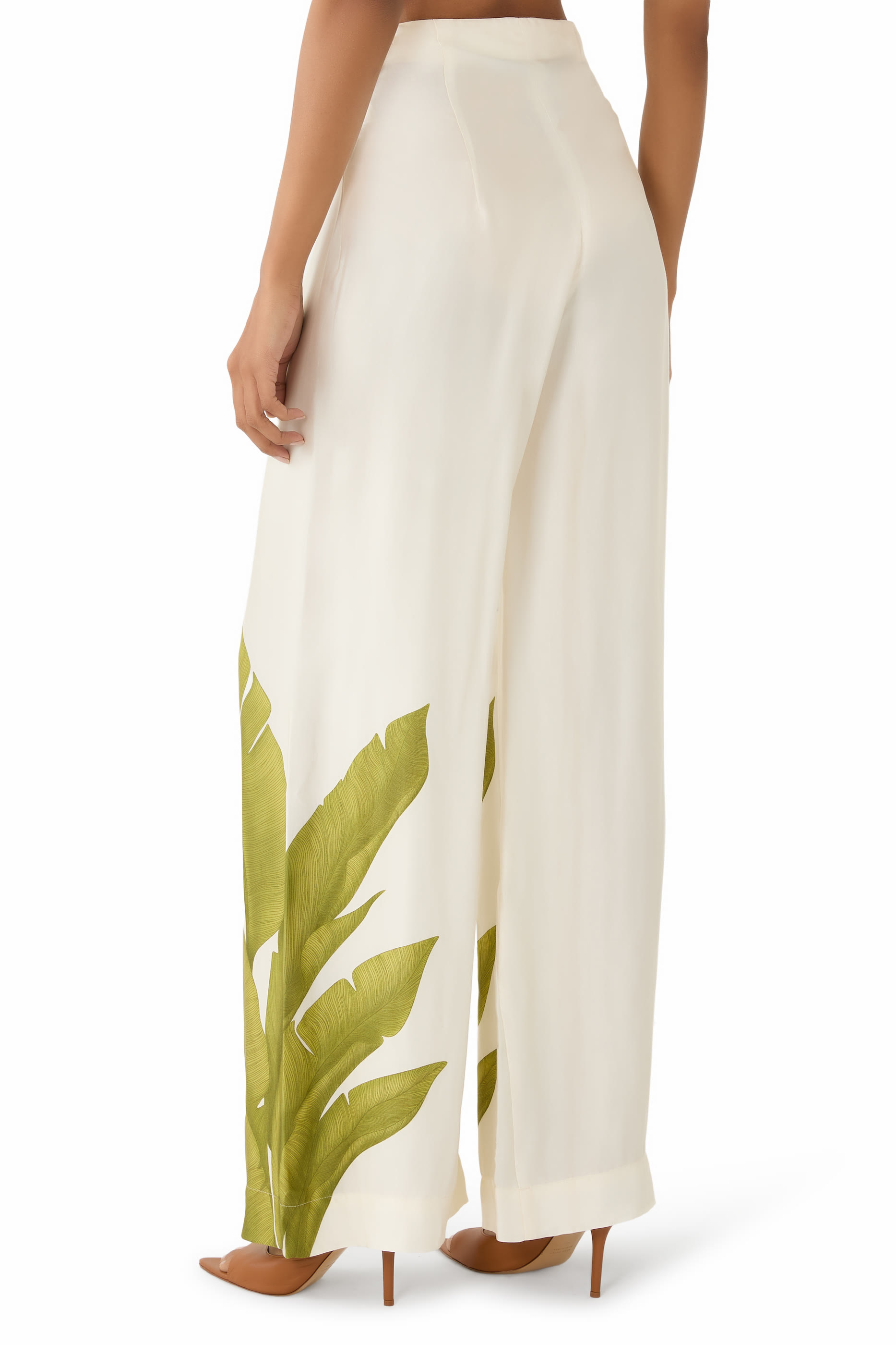 Ritmica Printed Linen Wide-Leg Pants