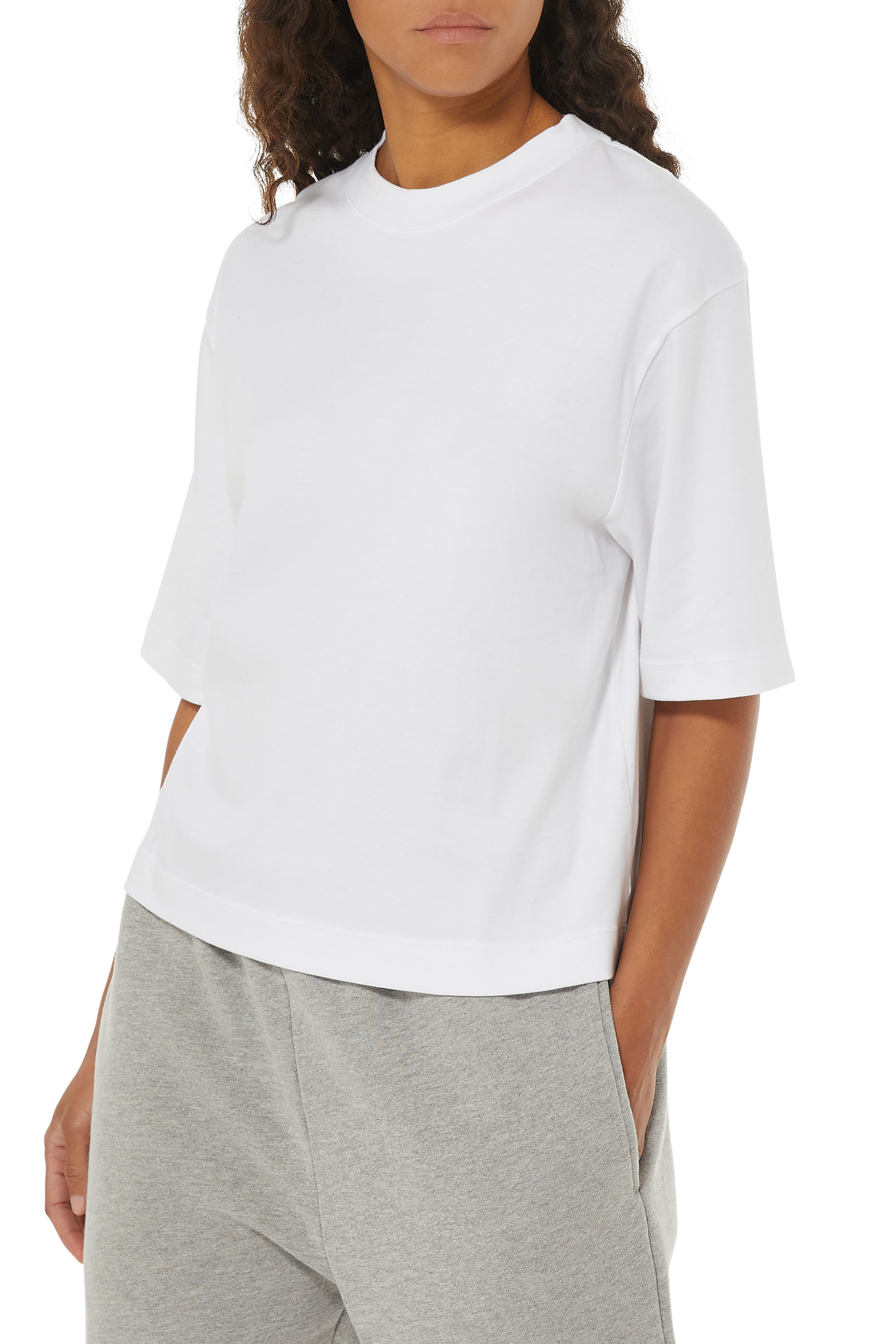 Wide Sleeves Crop Tee