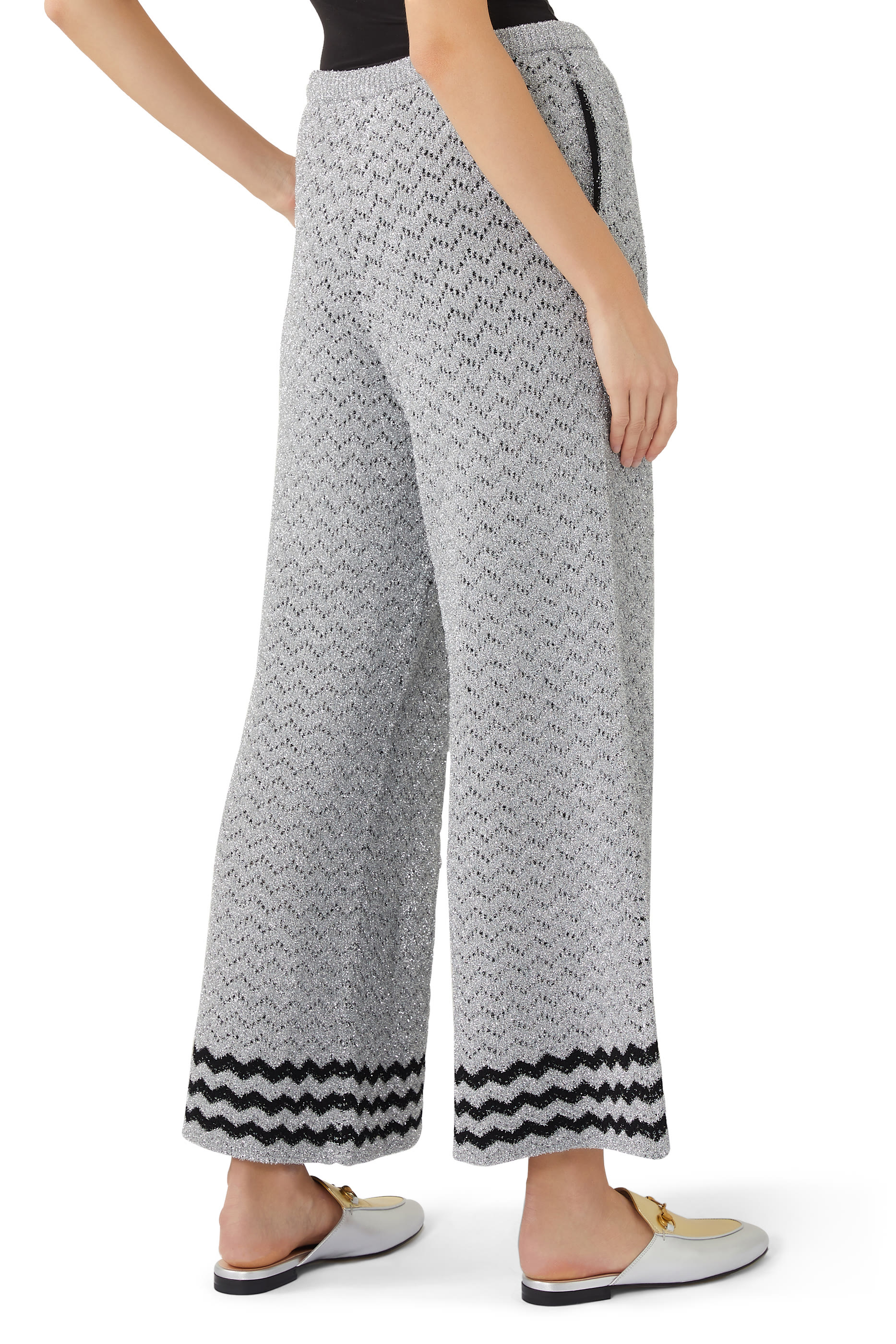 Nojum Zig-Zag Lurex Pants