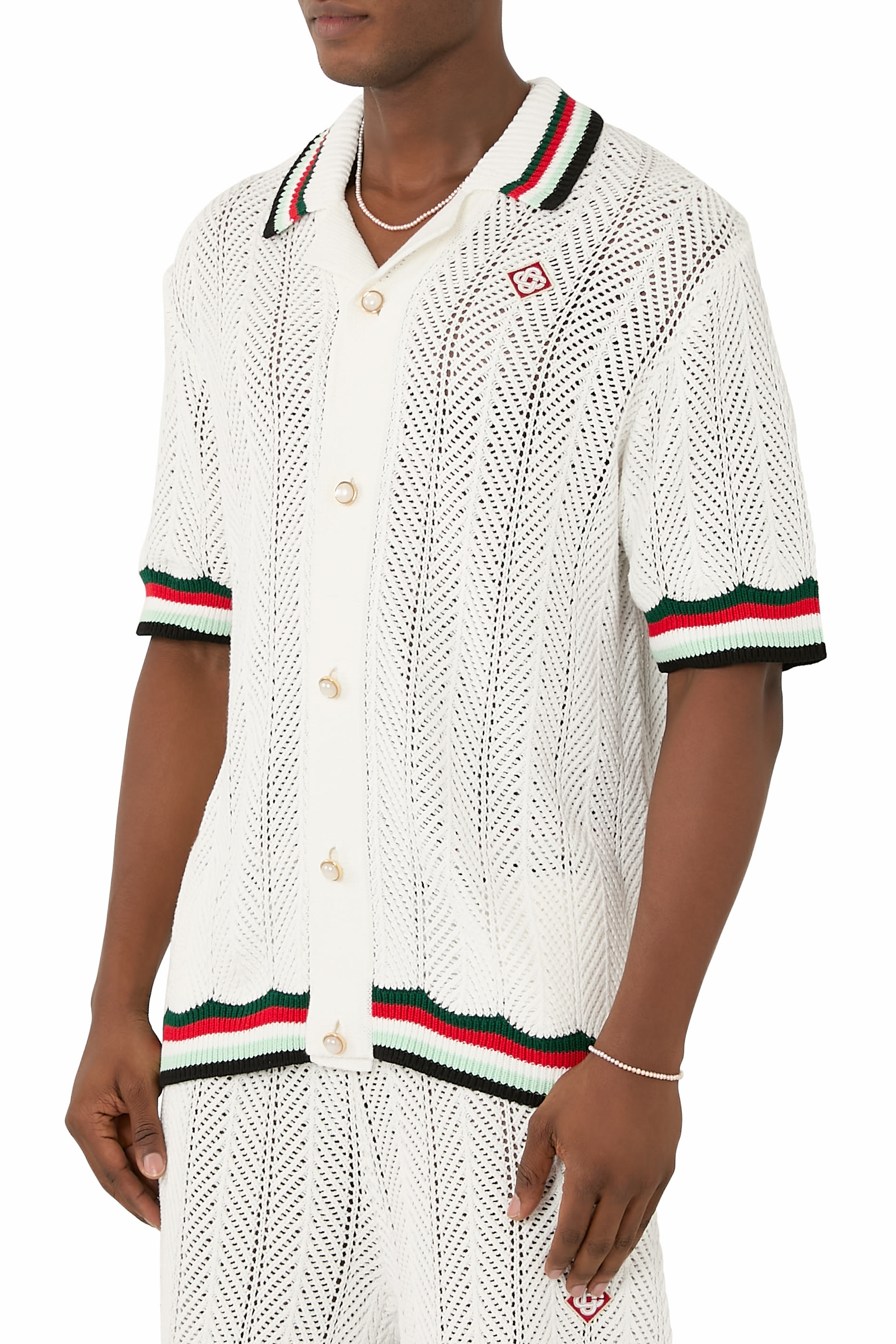 Montagne Ondulée Crochet Shirt 