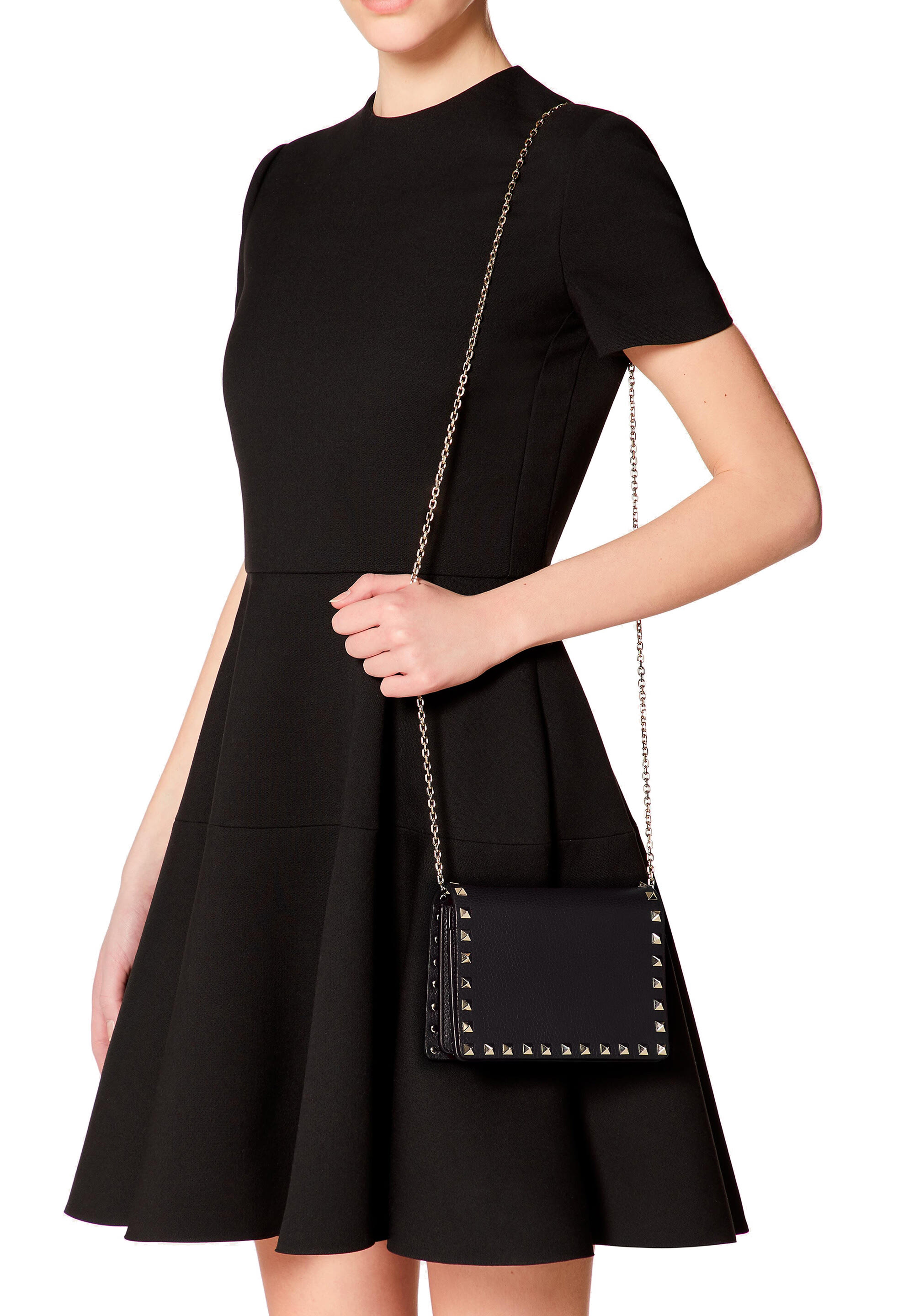  Rockstud Leather Pouch