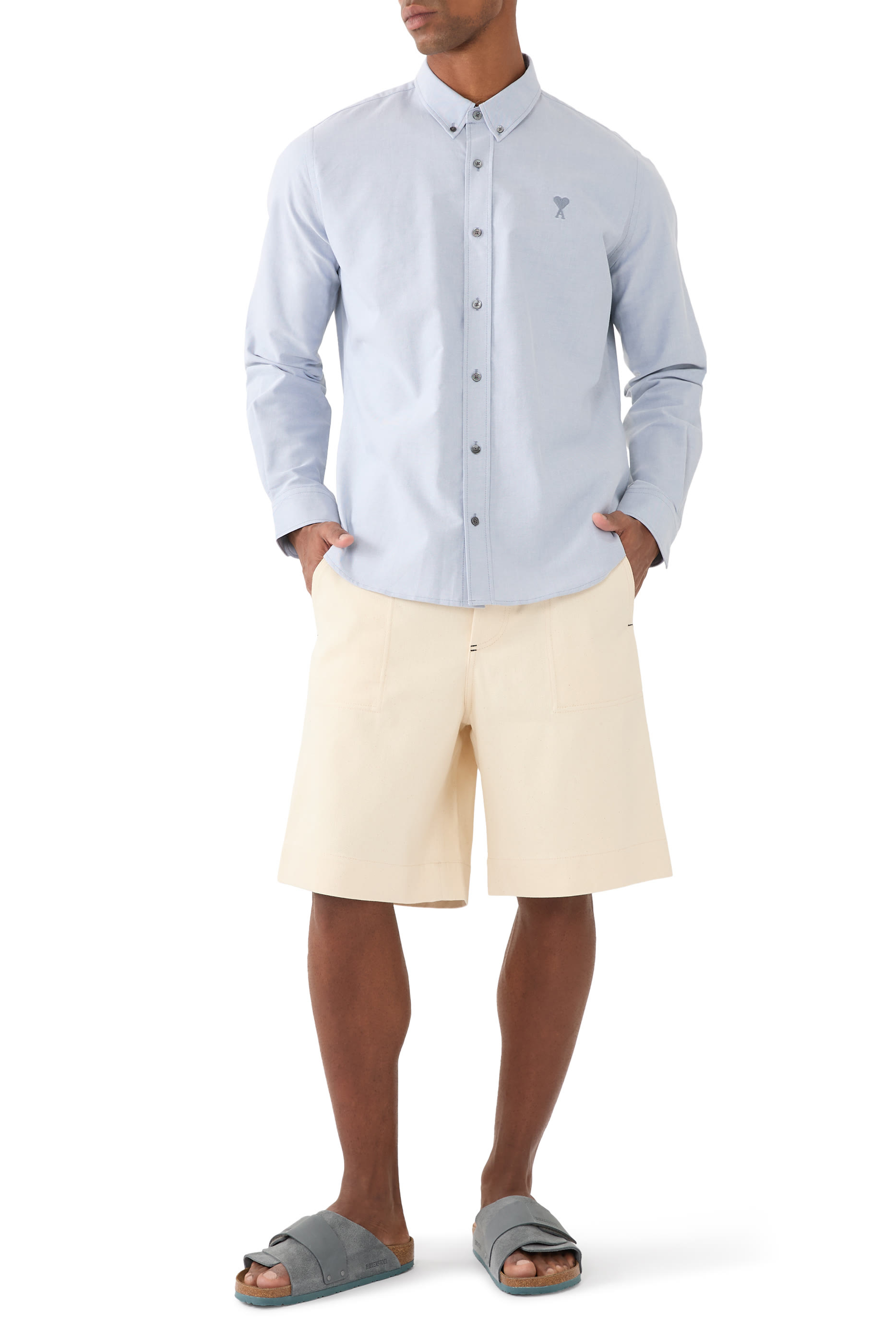 Cotton Cropped Oversized Shirt