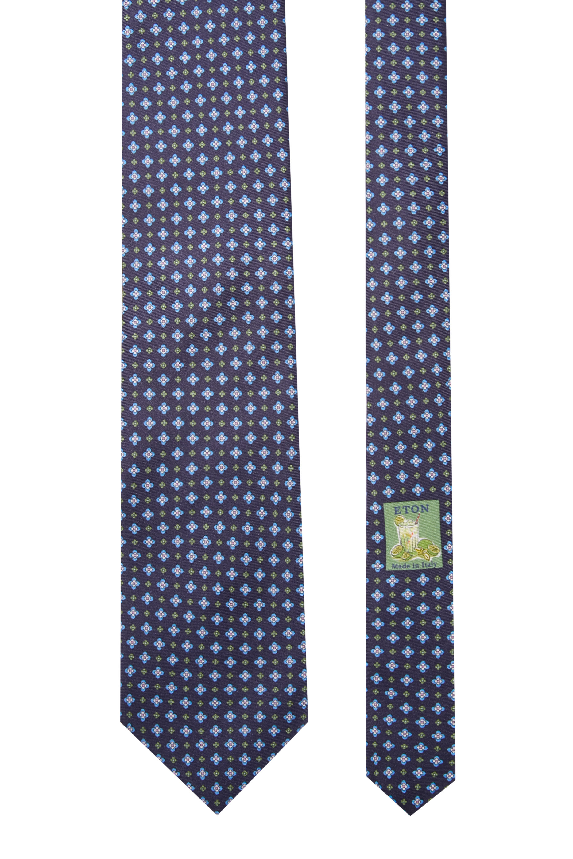 Floral Print Silk Tie