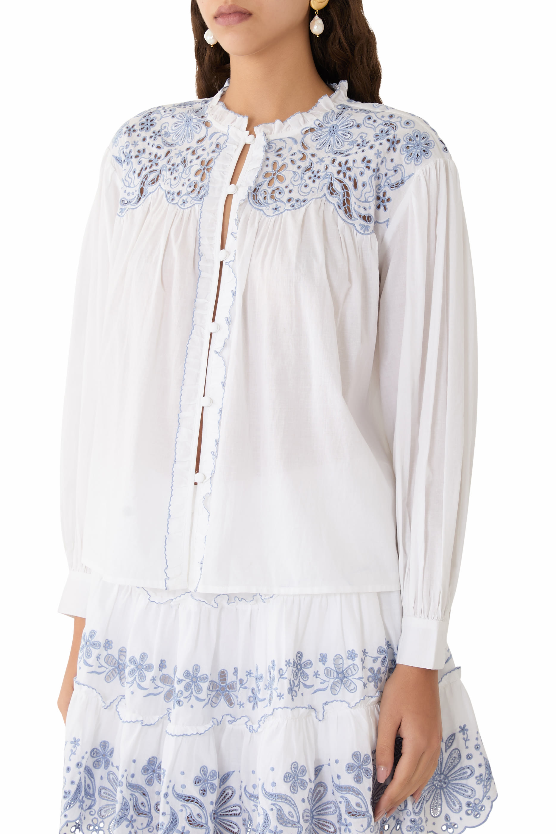 Floral Embroidered Blouse