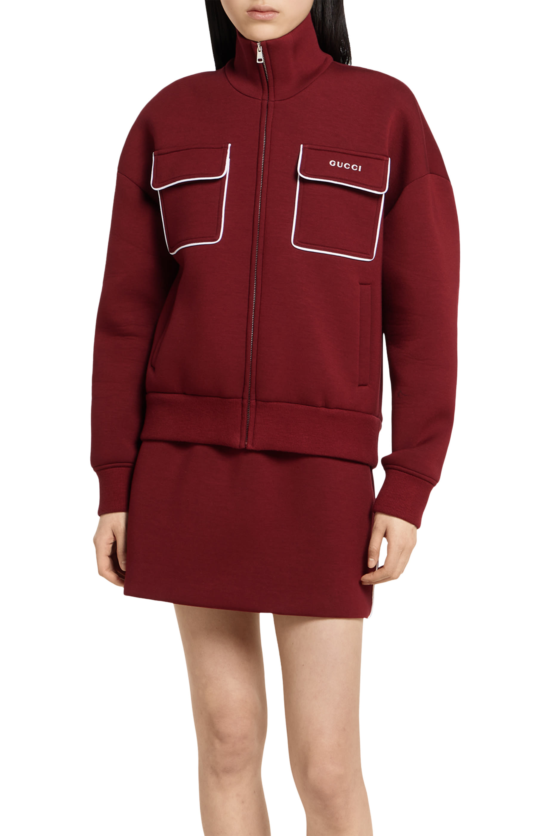 Logo Jersey Zip Sweatshirt