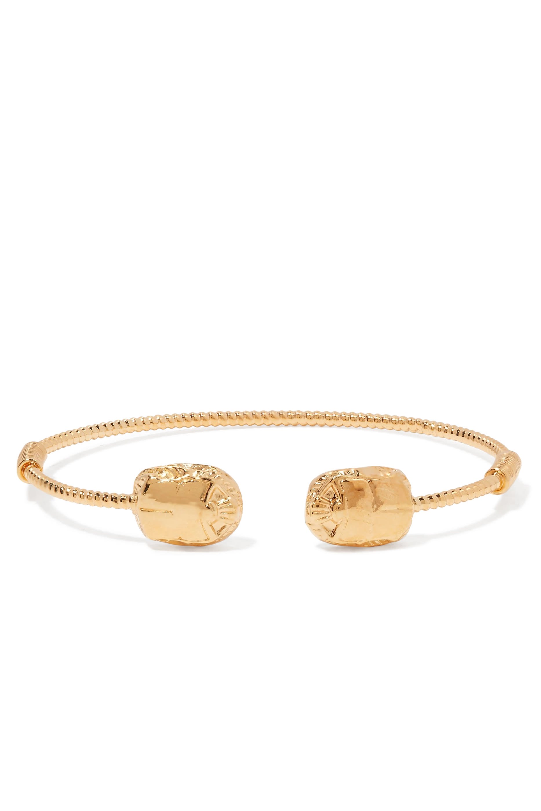 Duality Scaramouche Twist Bracelet, Gold-Plated Metal