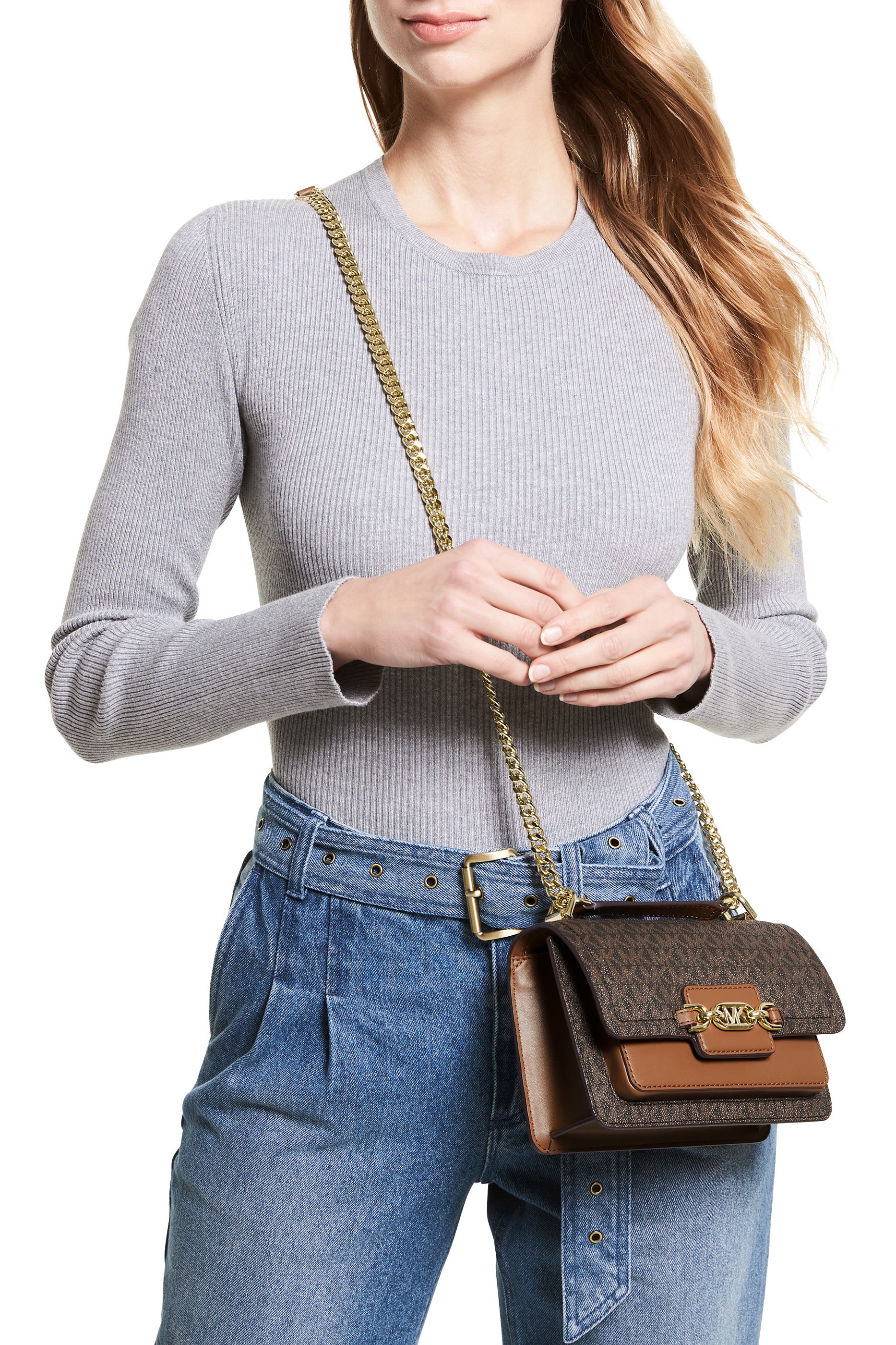 Heather Extra-Small Logo Crossbody Bag