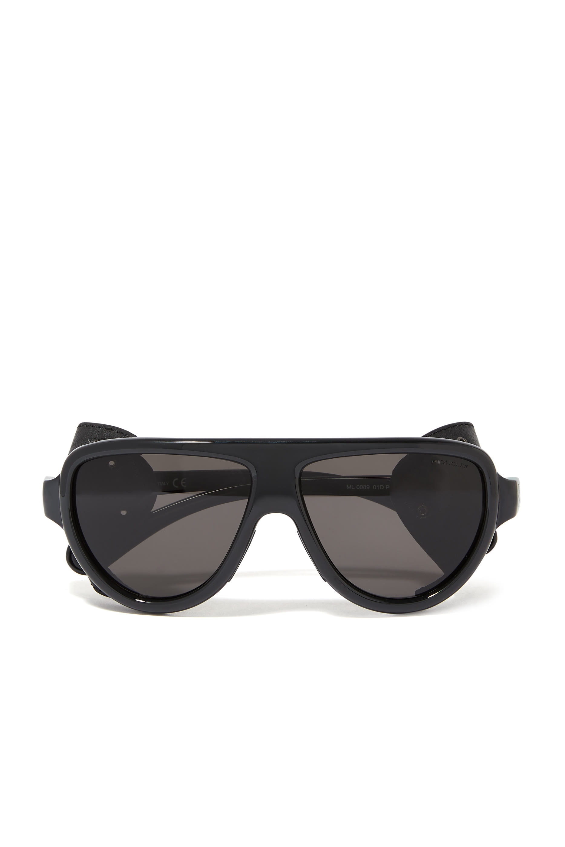 Aviator Sunglasses With Side Leather Protection