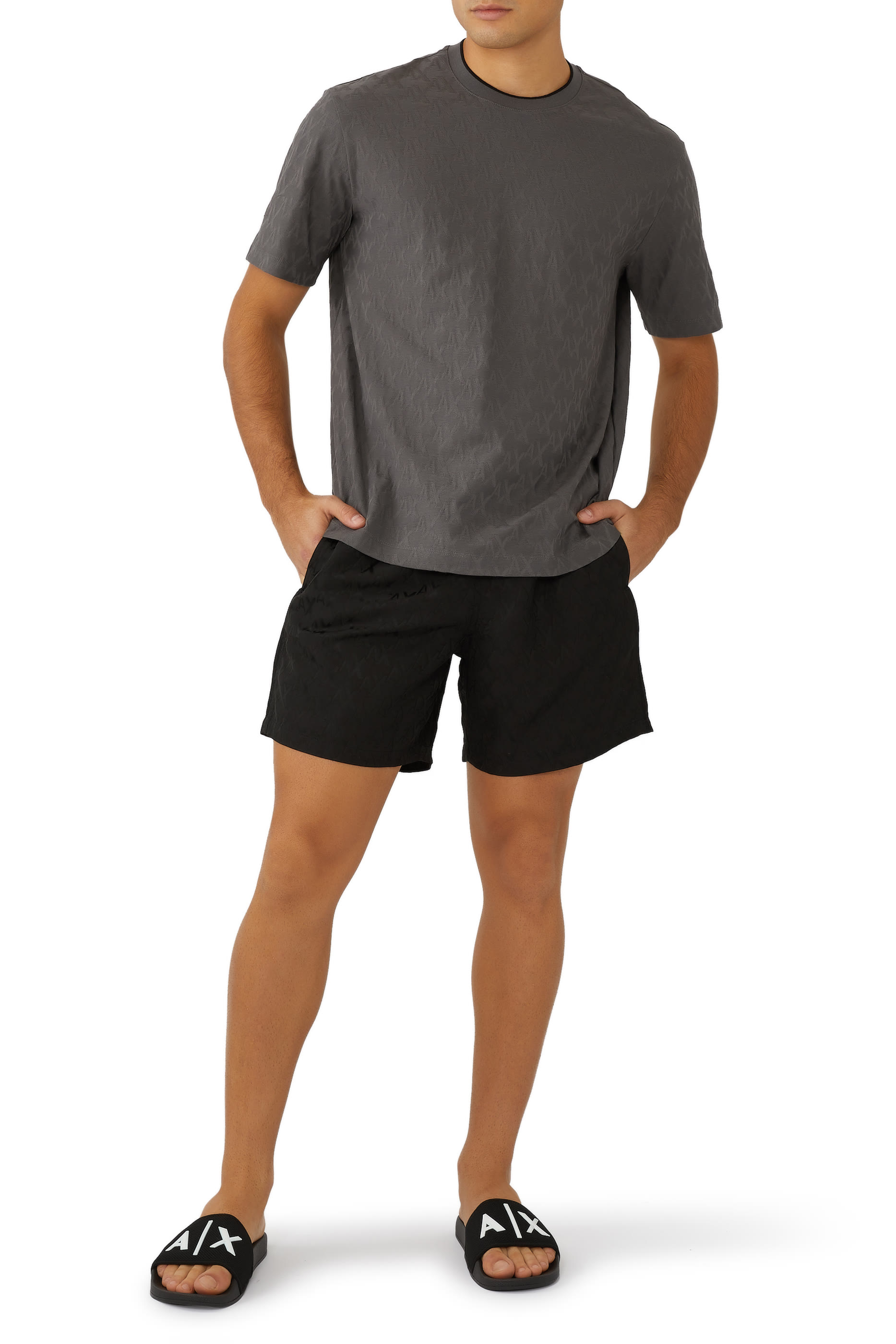 Mykonos AX Logo Flat Sandals