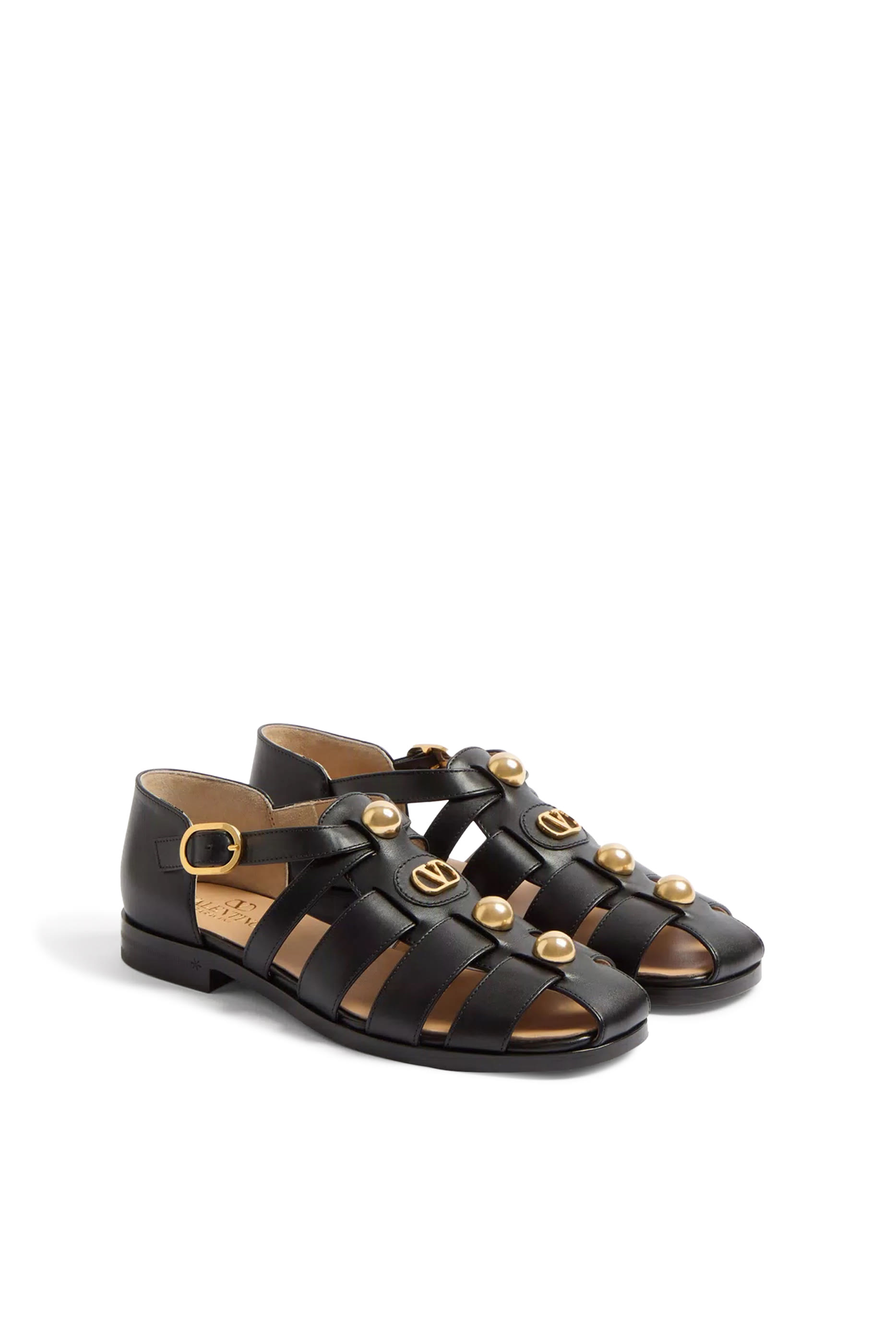 VLogo Signature Calfskin Fisherman Sandals
