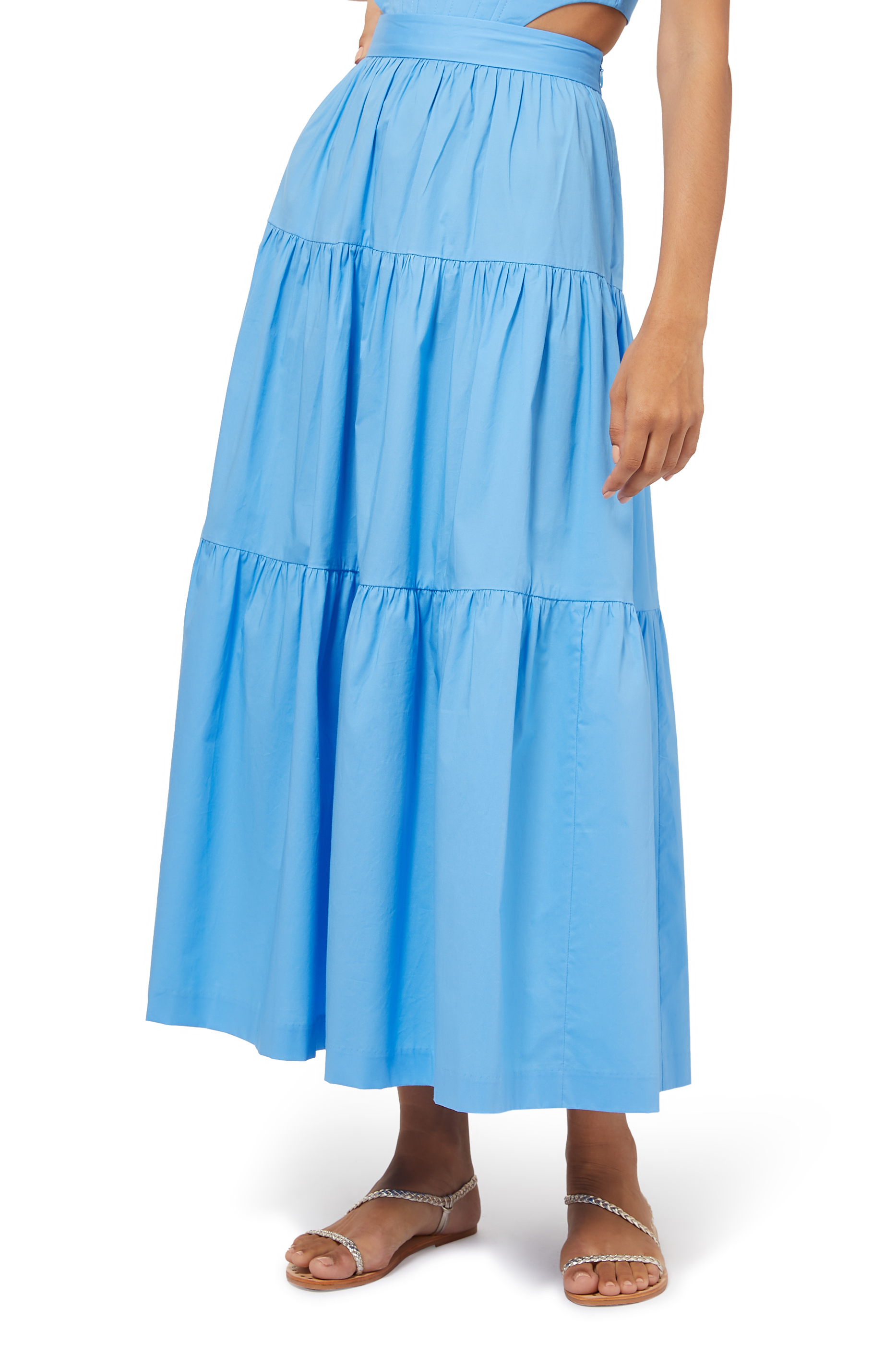 Buy Staud Tiered Sea Skirt - Womens for AED 950.00 Skirts ...