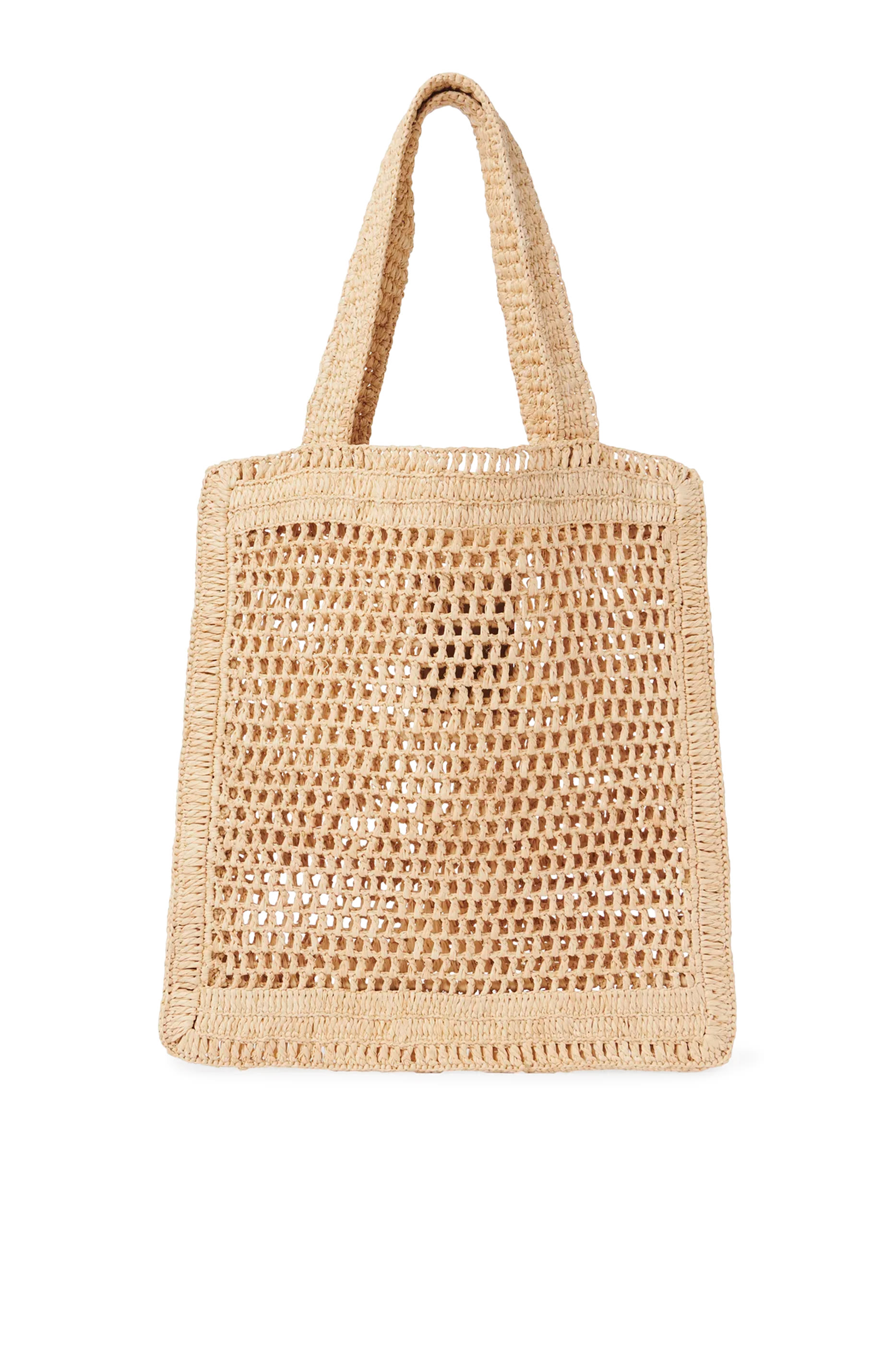 Summer Banana Tote Bag in Raffia