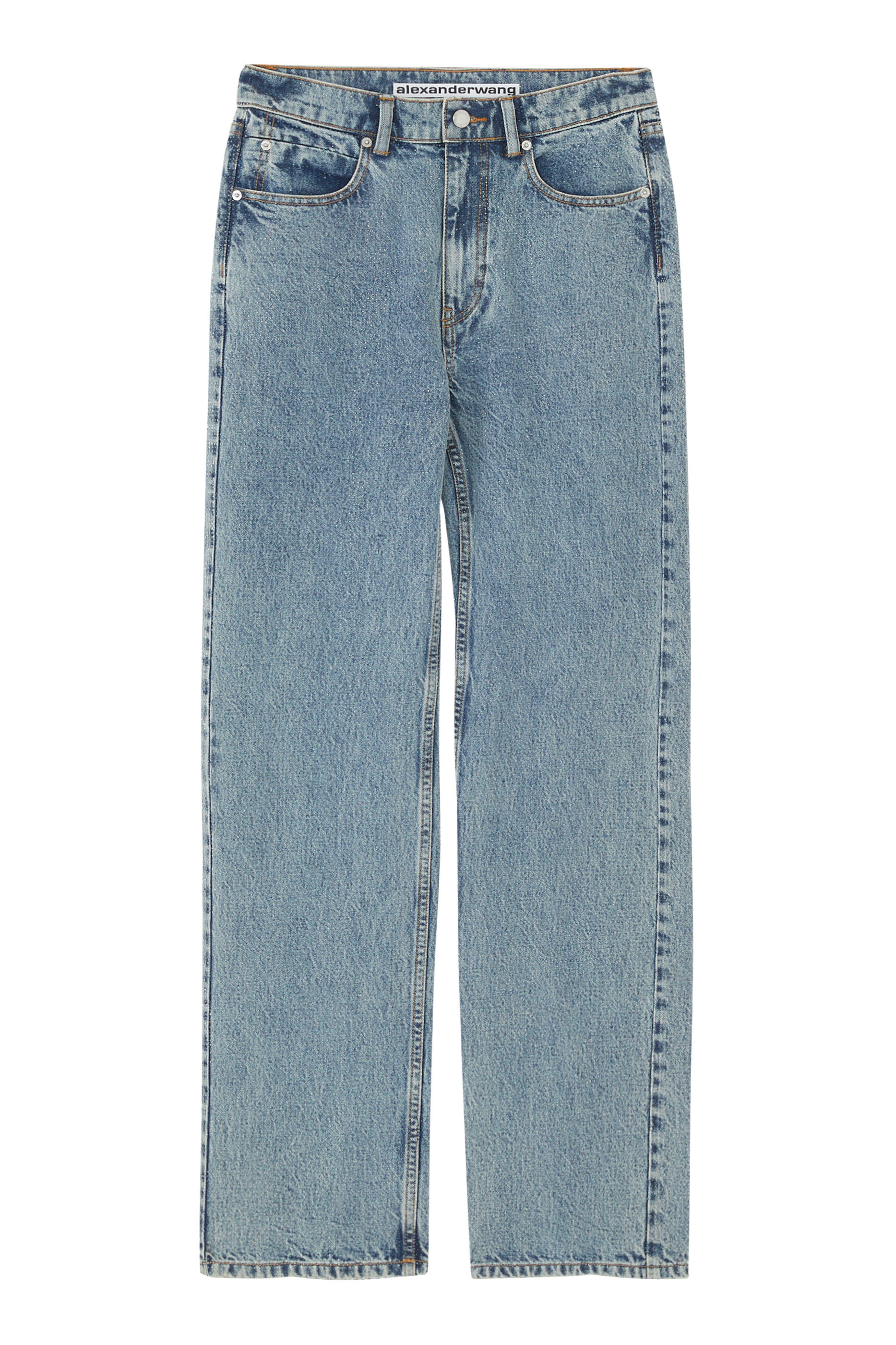 Straight Leg Denim Jeans