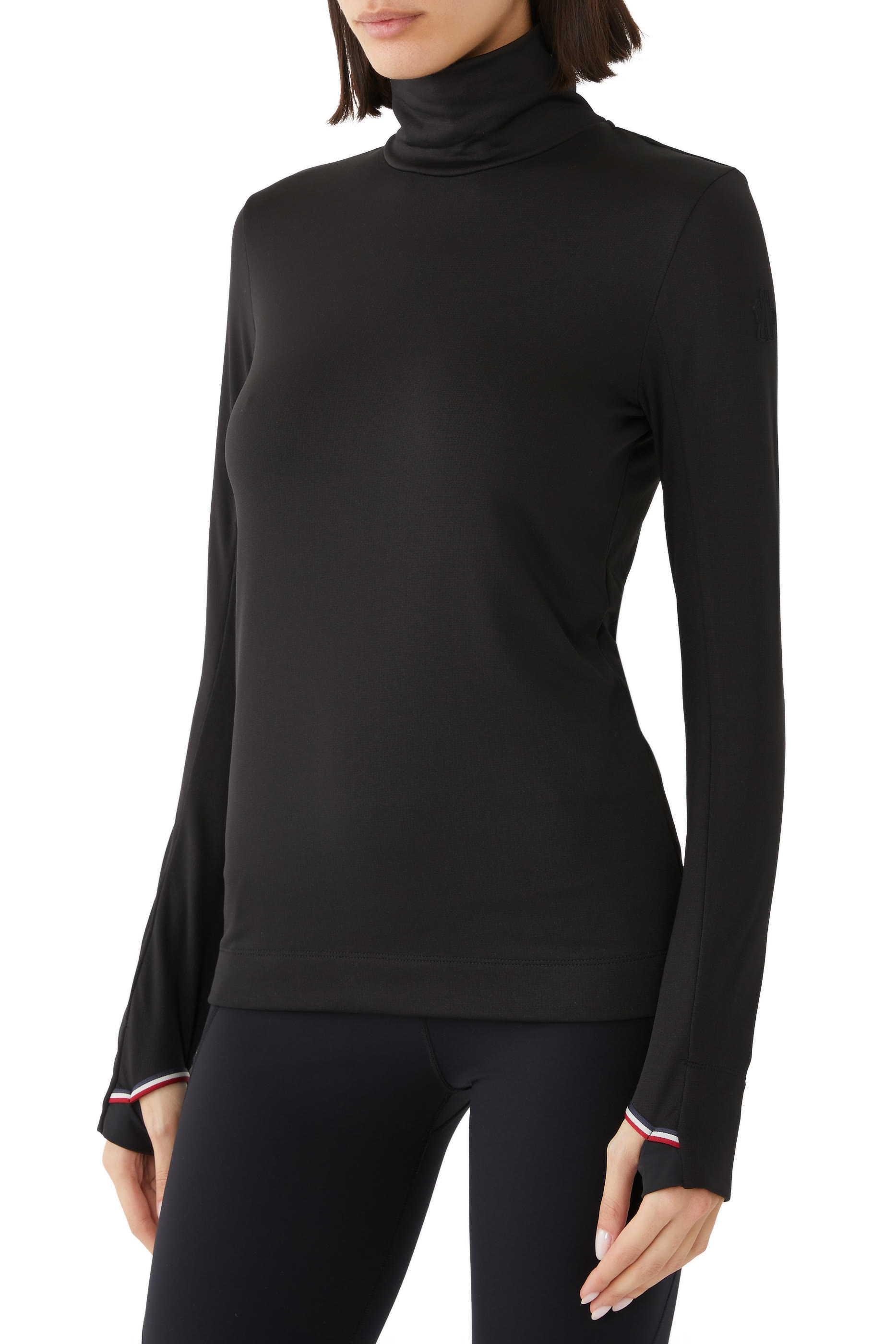 Jersey Turtleneck Top