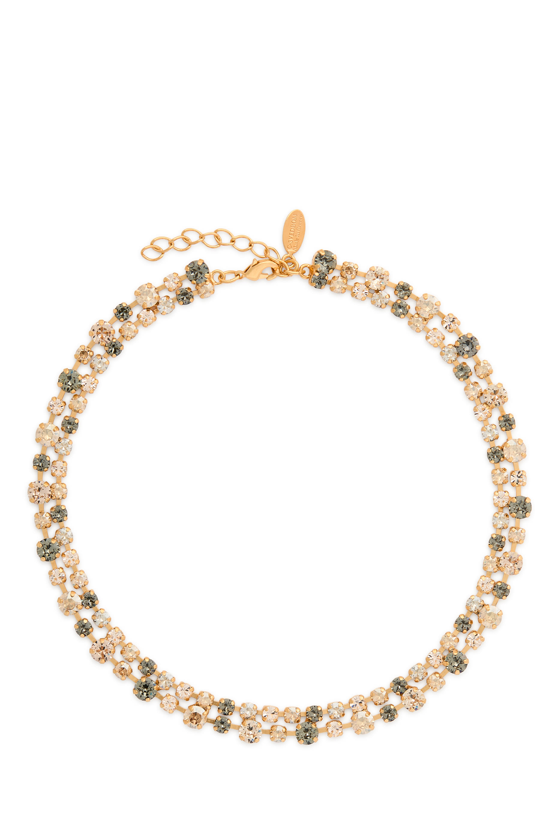  Mini Pomona Necklace, 18K Gold Plated Raw Brass