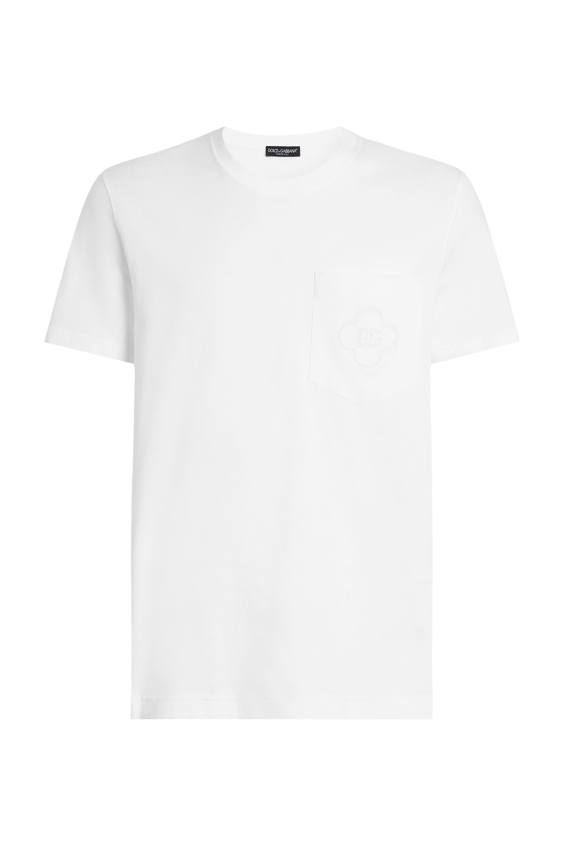 Cotton T-Shirt with Logo Embroidery 