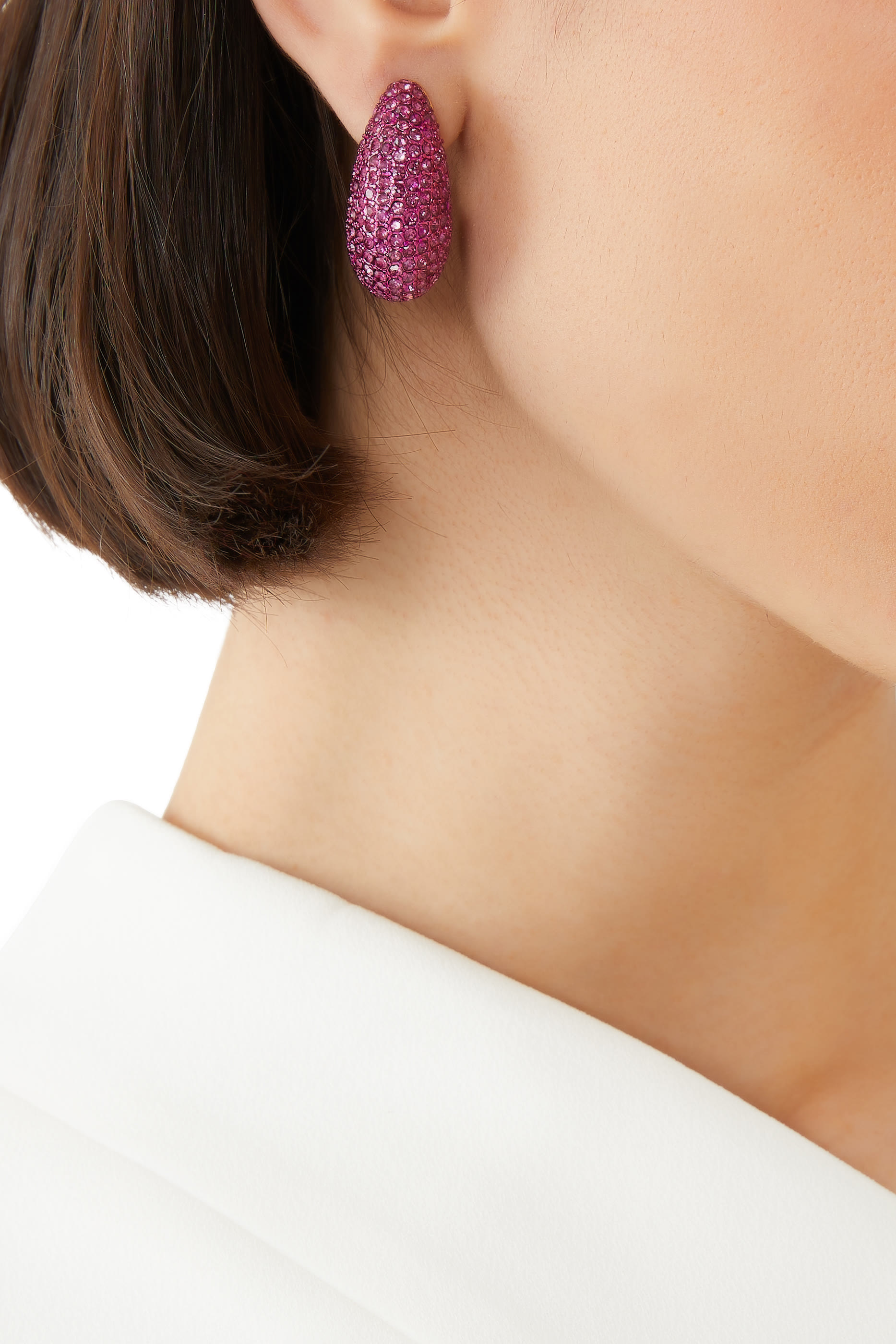 Pave Dome Earrings