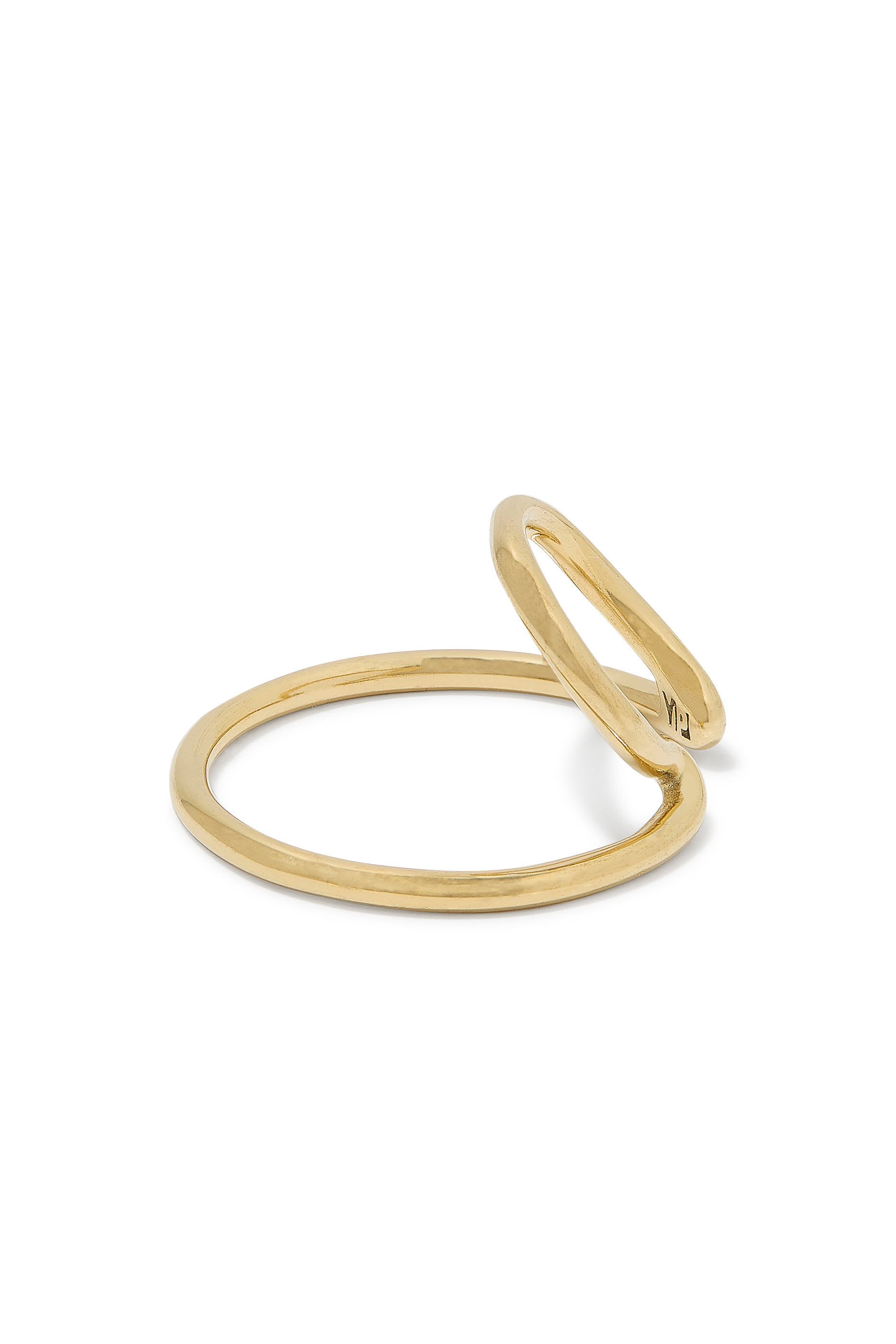 Lou Single Ear Cuff, Gold-Plated Stainless Steel