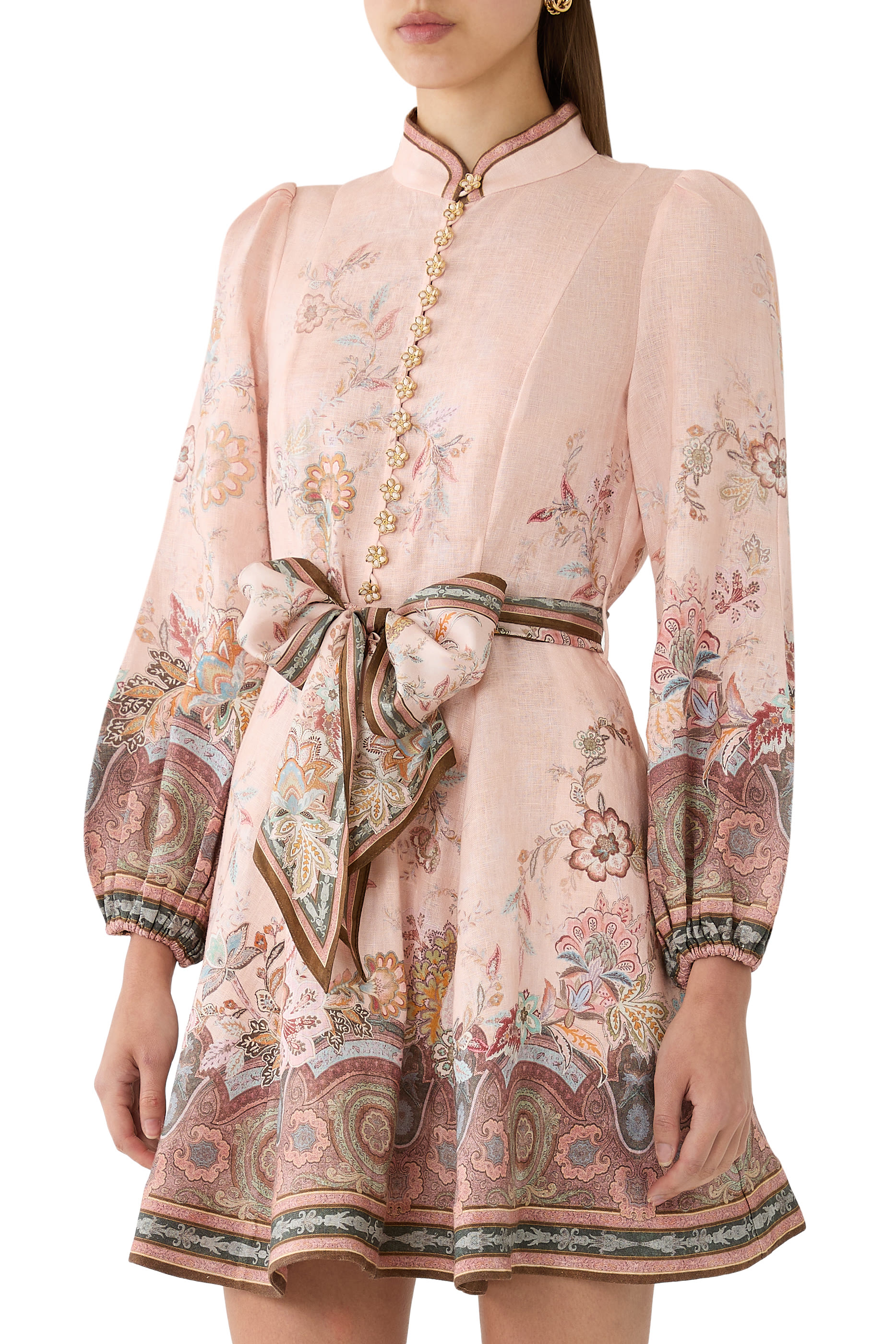 Alchemy Button Mini Dress