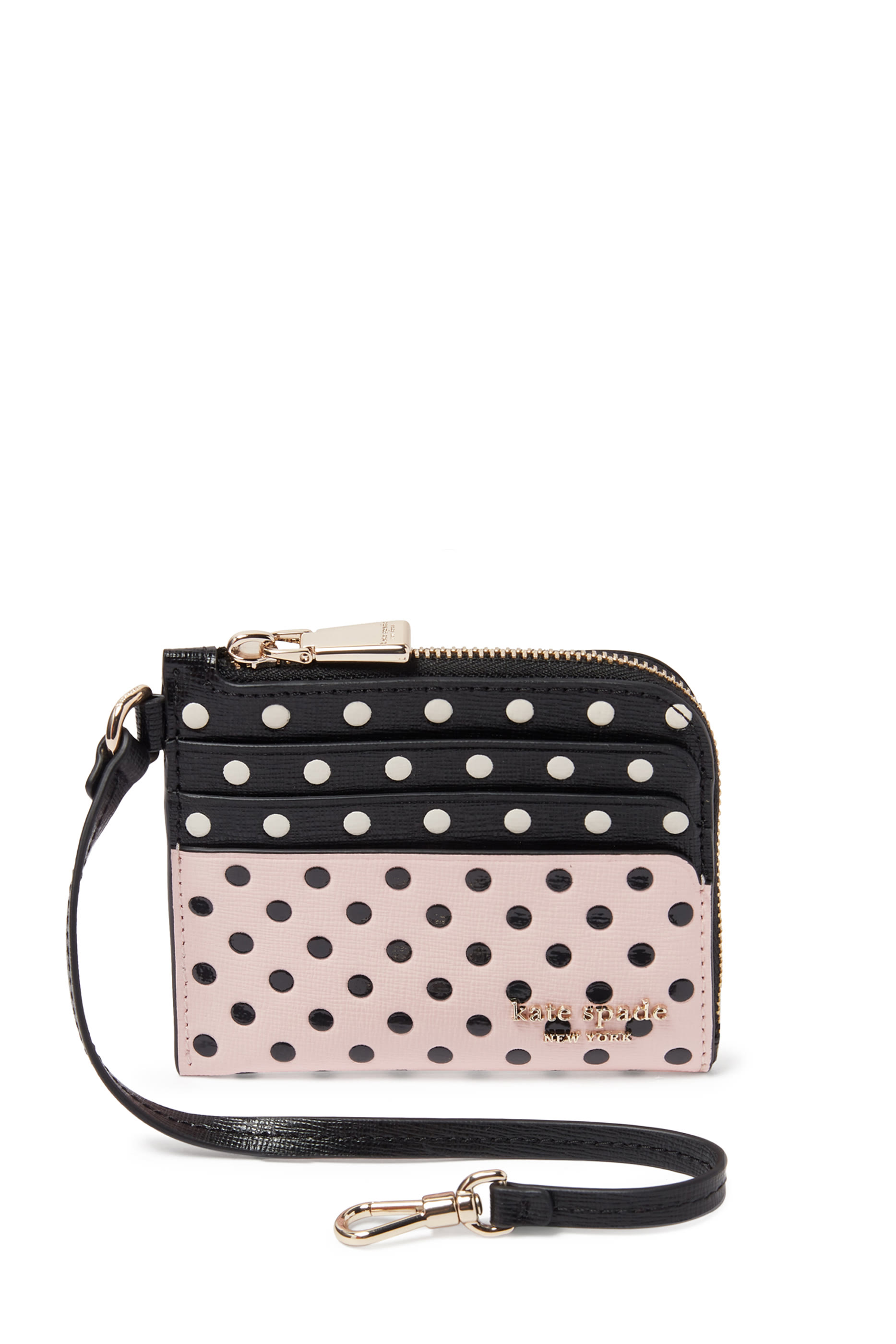 Polka Dot Coin Card Case Wristlet