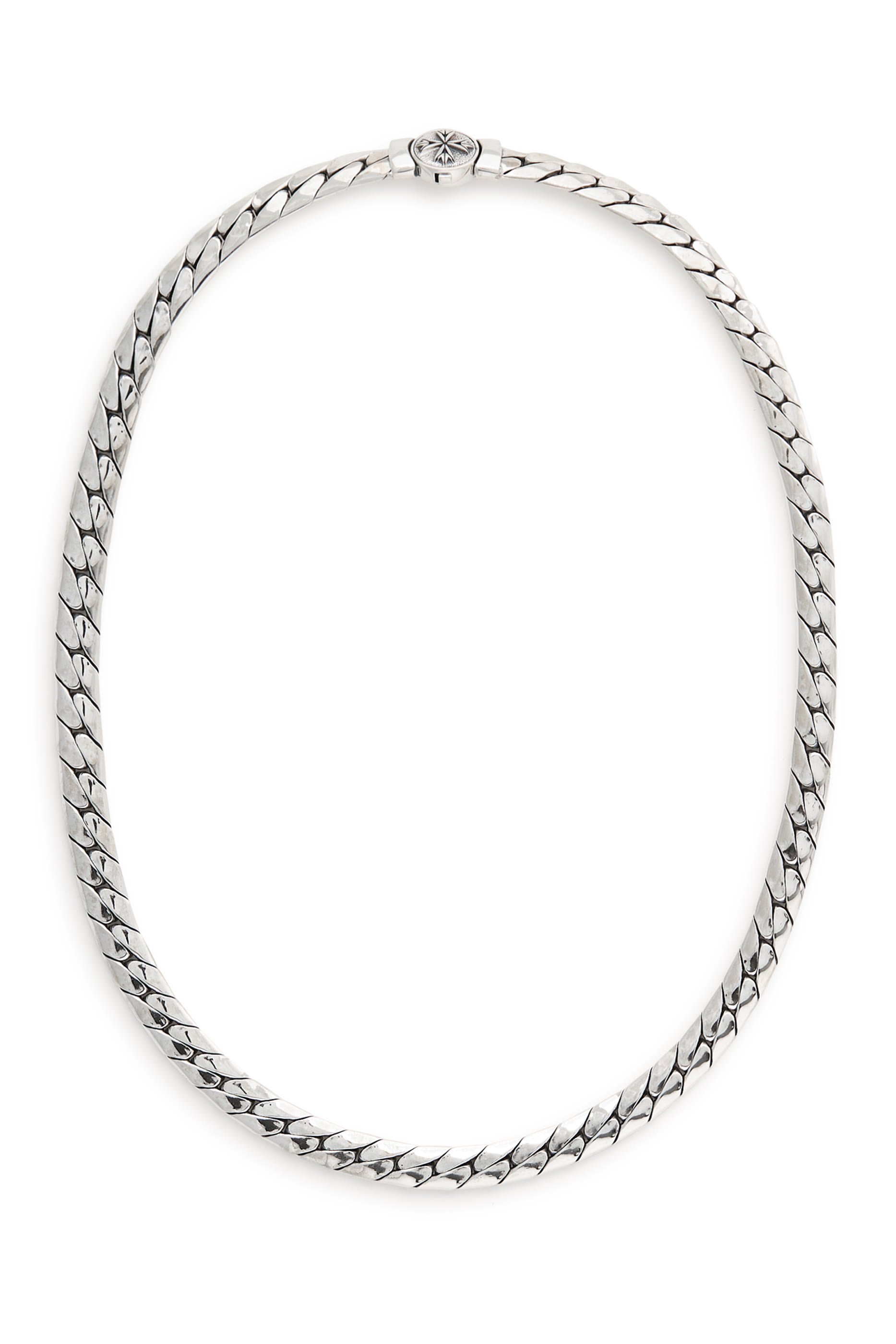 Herringbone Chain Necklace, Sterling Silver