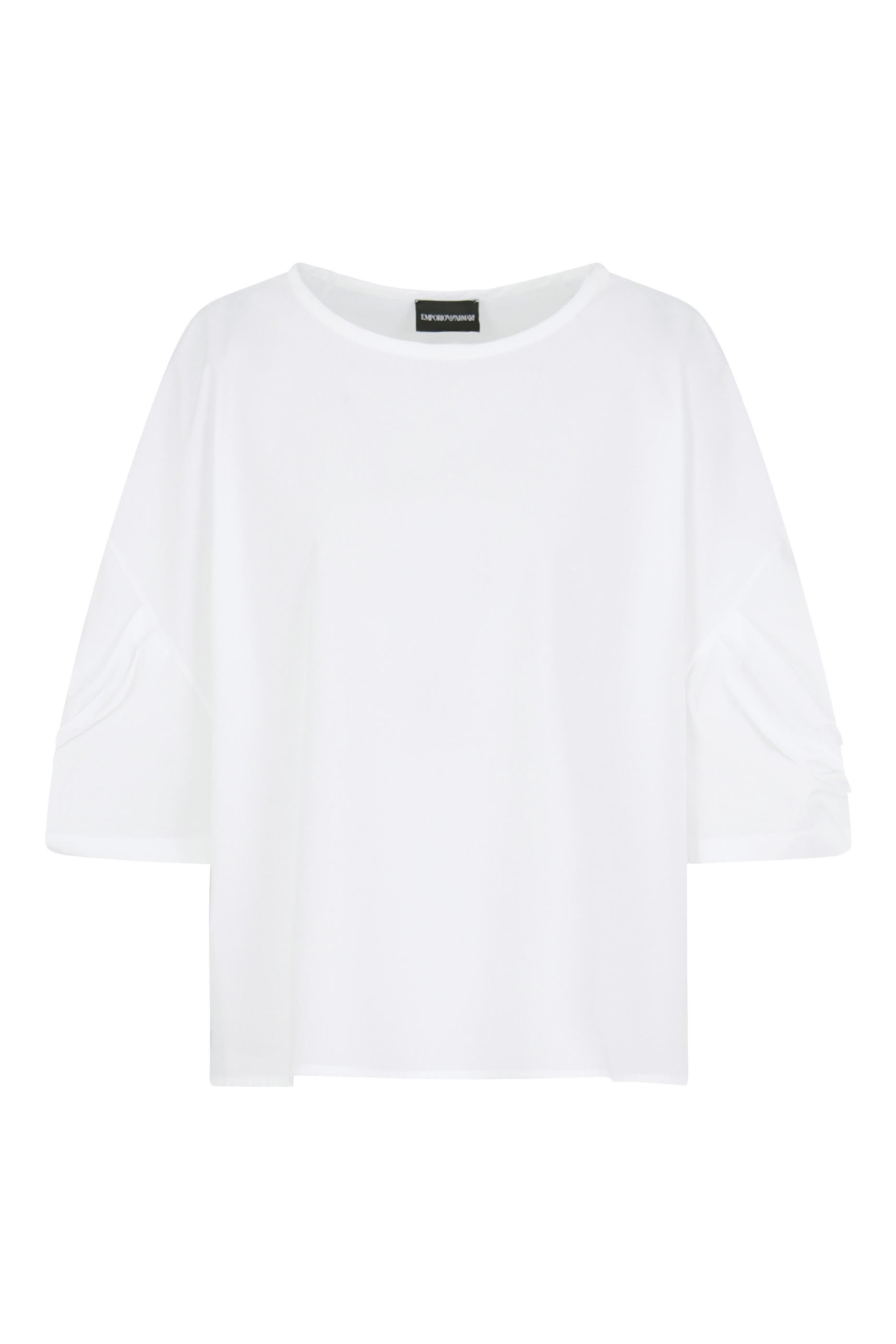 Twisted Sleeves Poplin Blouse