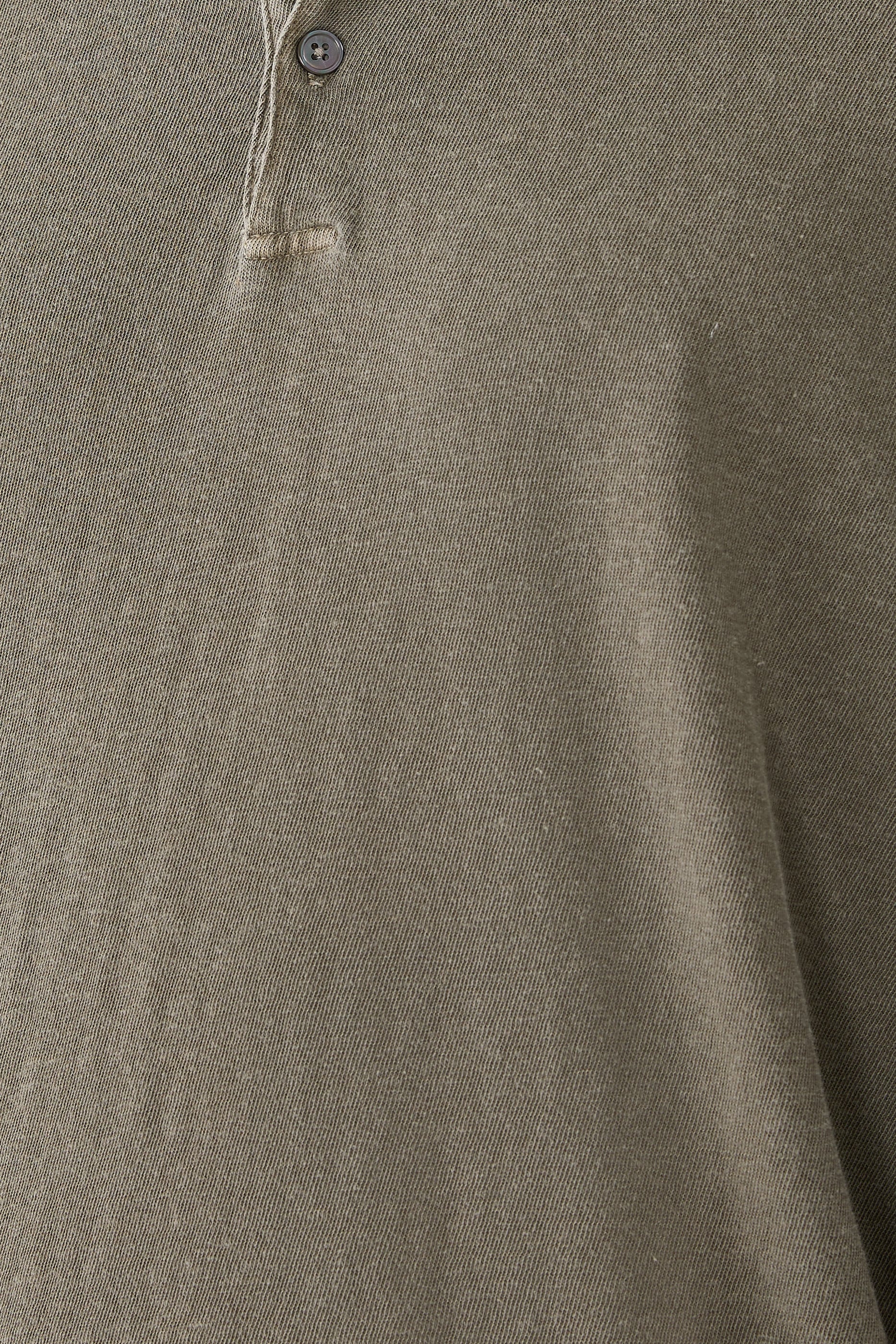 Slub Jersey Short-Sleeved Henley