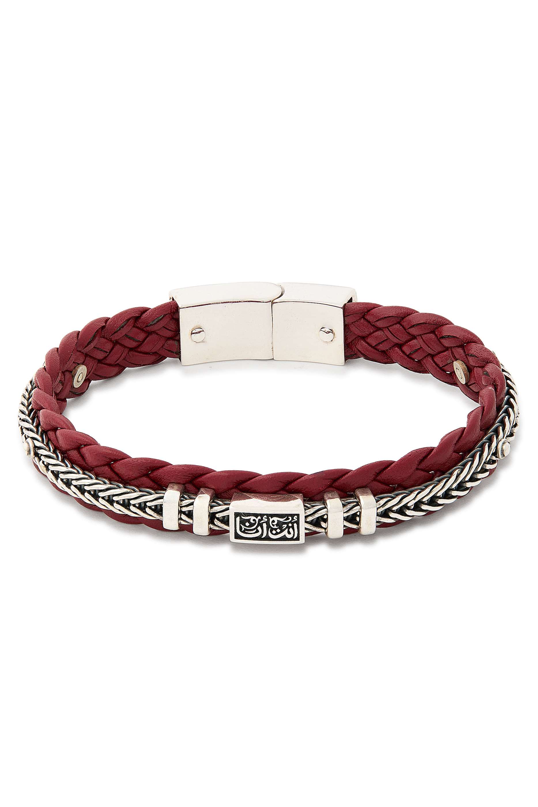 We Are One Bracelet, Sterling Silver & Leather