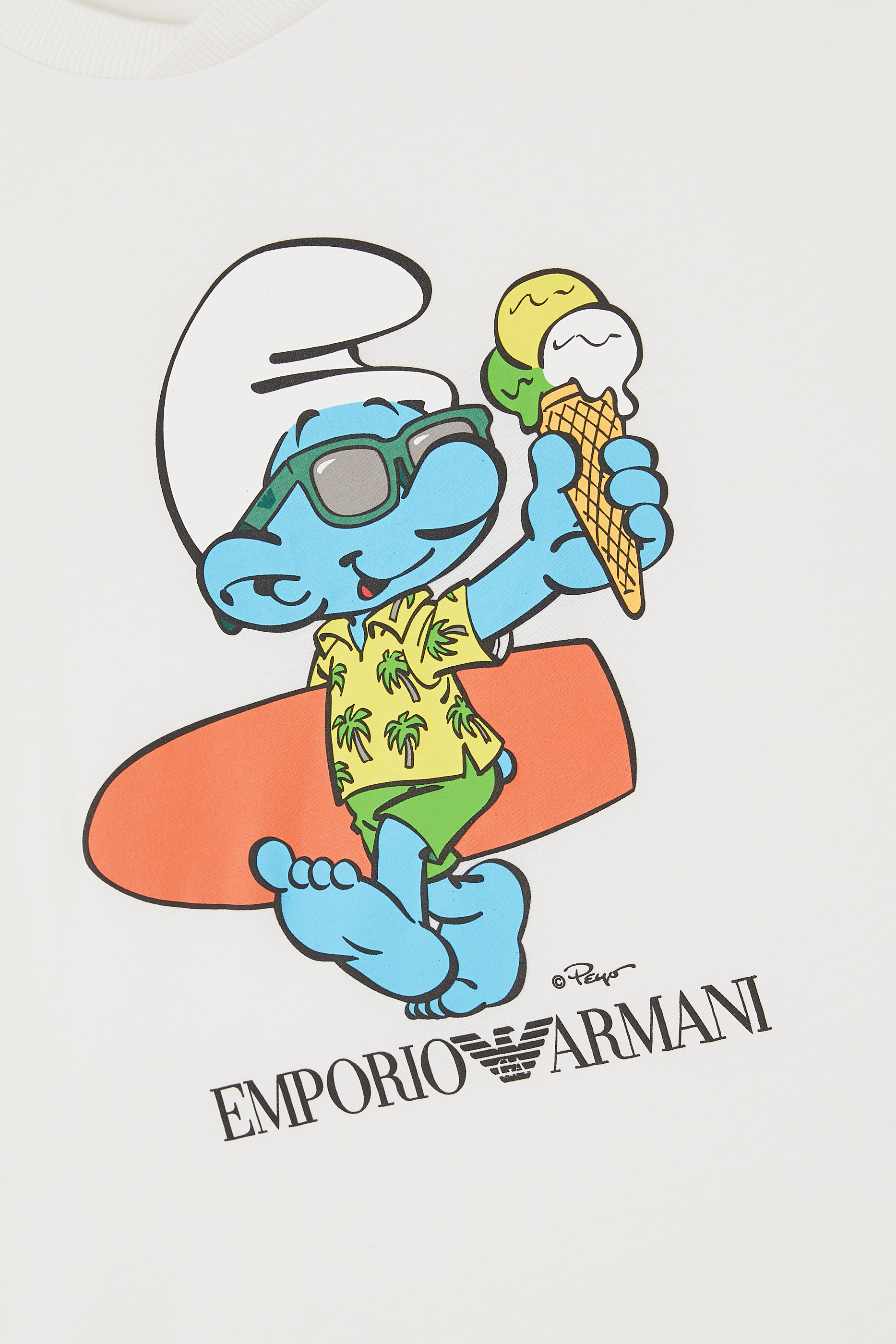 Kids Smurfs Print T-Shirt