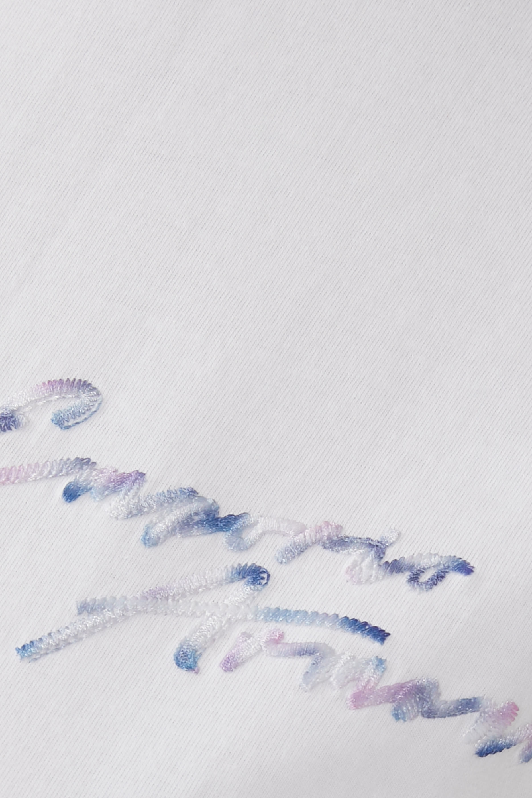 Multicolored Logo Embroidered Jersey T-Shirt