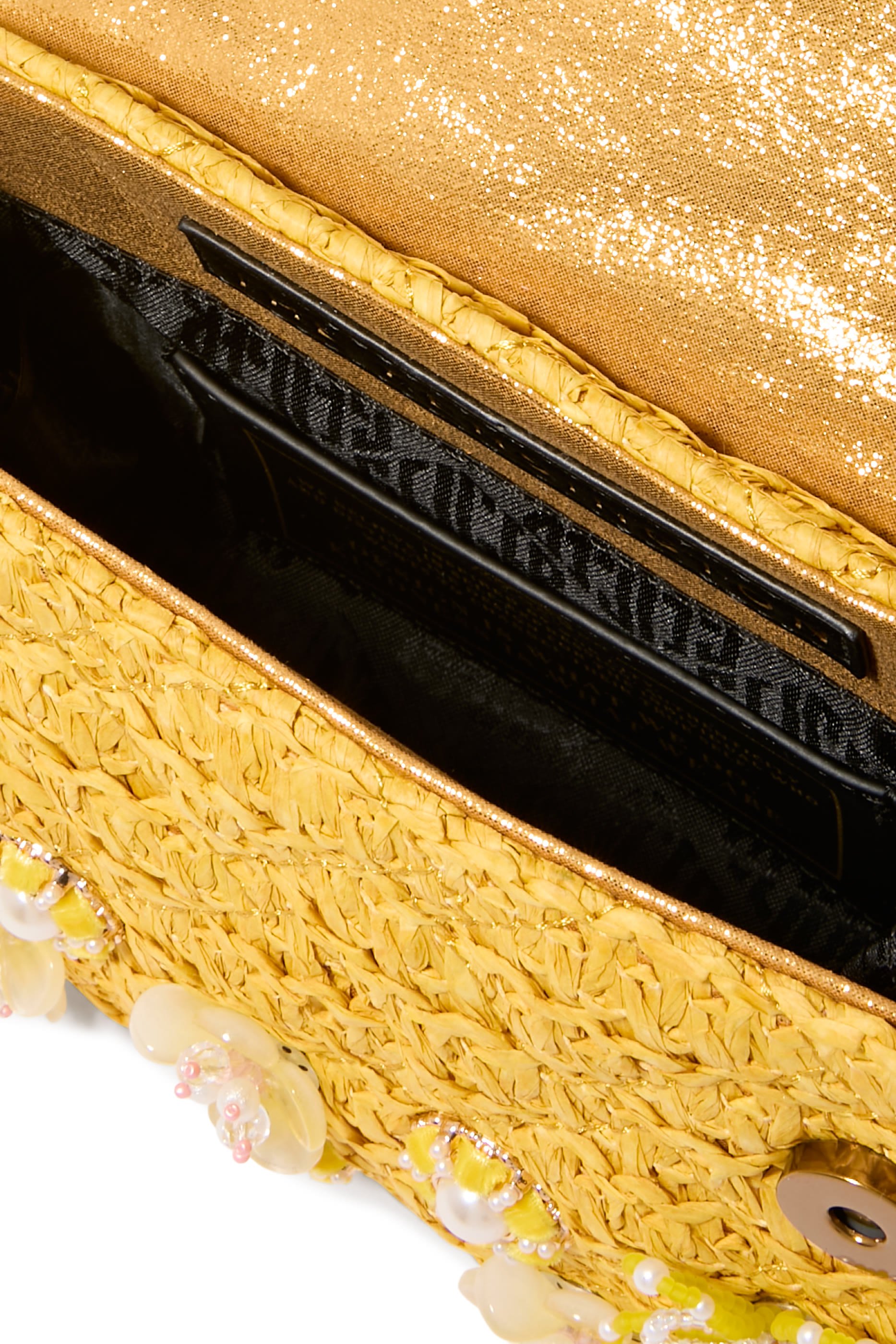 Kensington Raffia Effect Mini Crossbody Bag