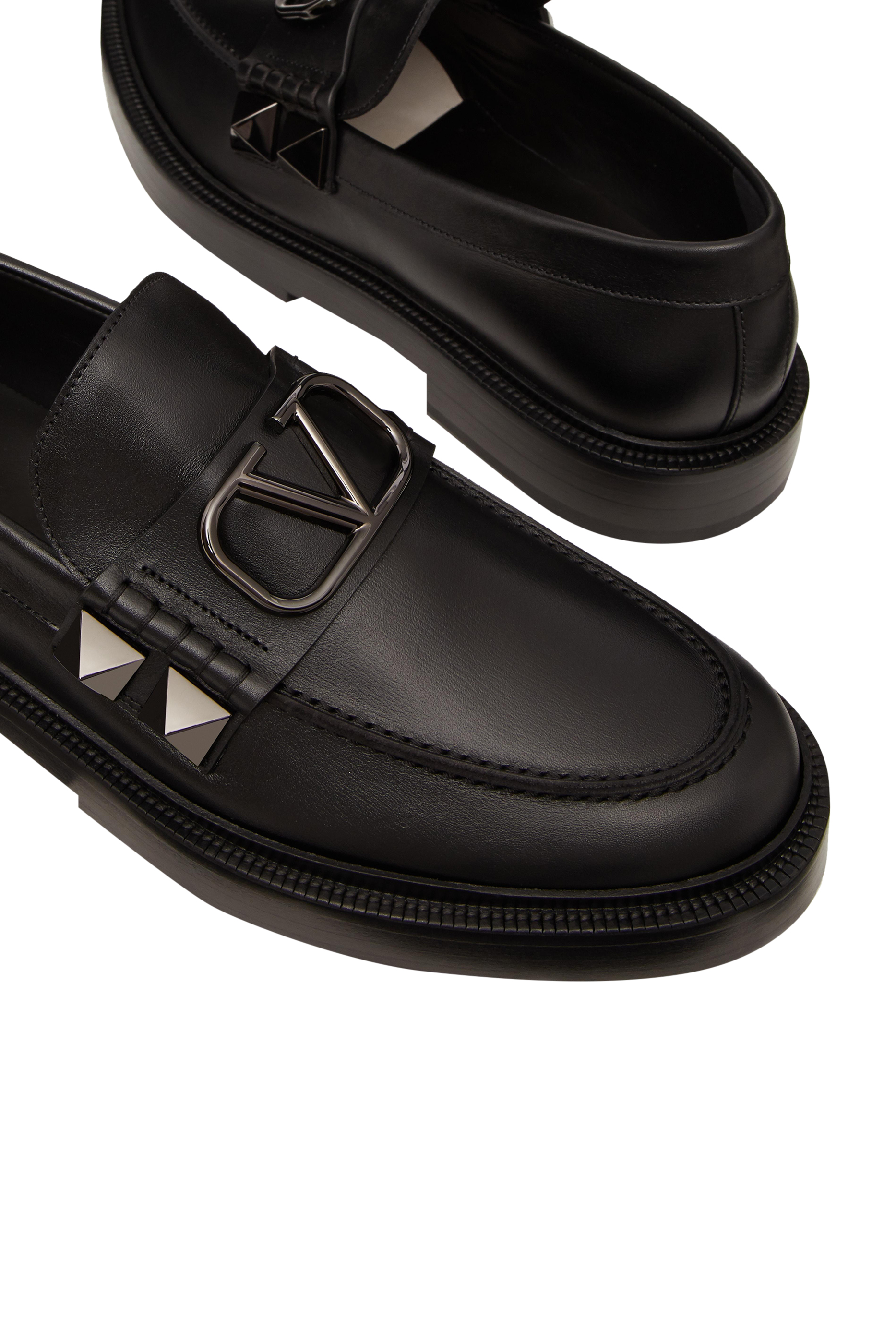 Valentino Garavani VLogo 35 Leather Loafers