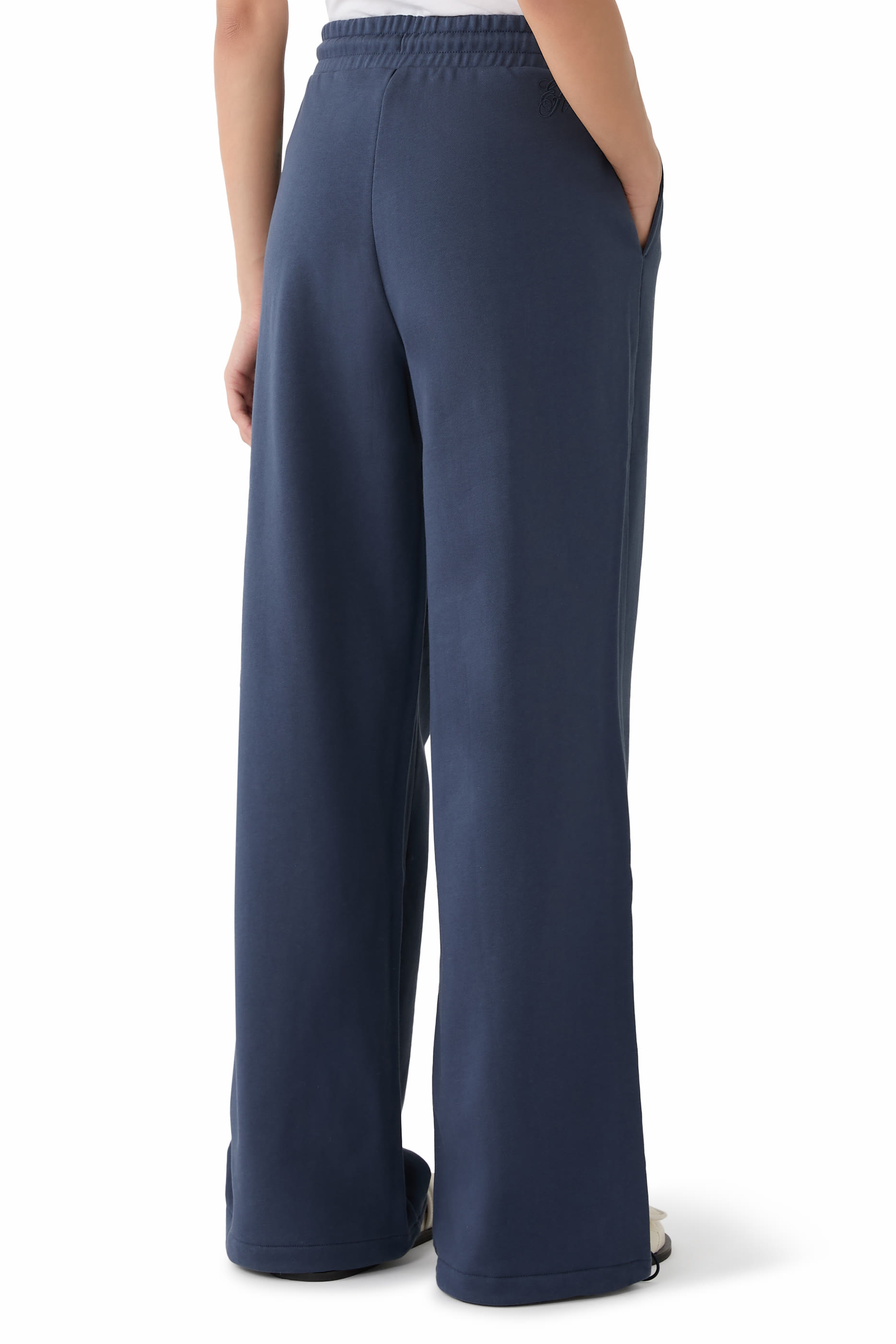 Drawstring Cotton Jersey Sweatpants