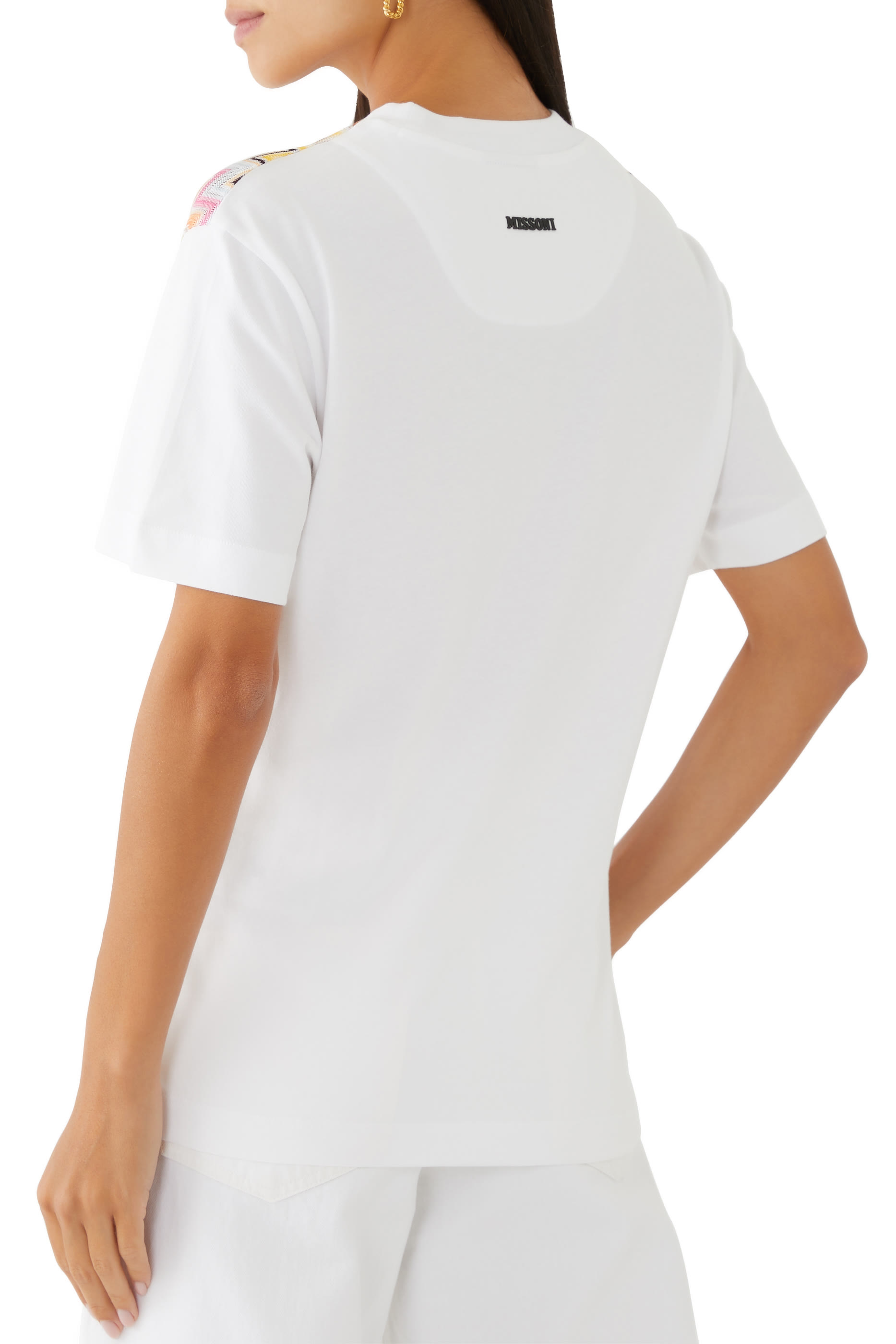 Zigzag Raschel And Jersey Short Sleeve Tshirt