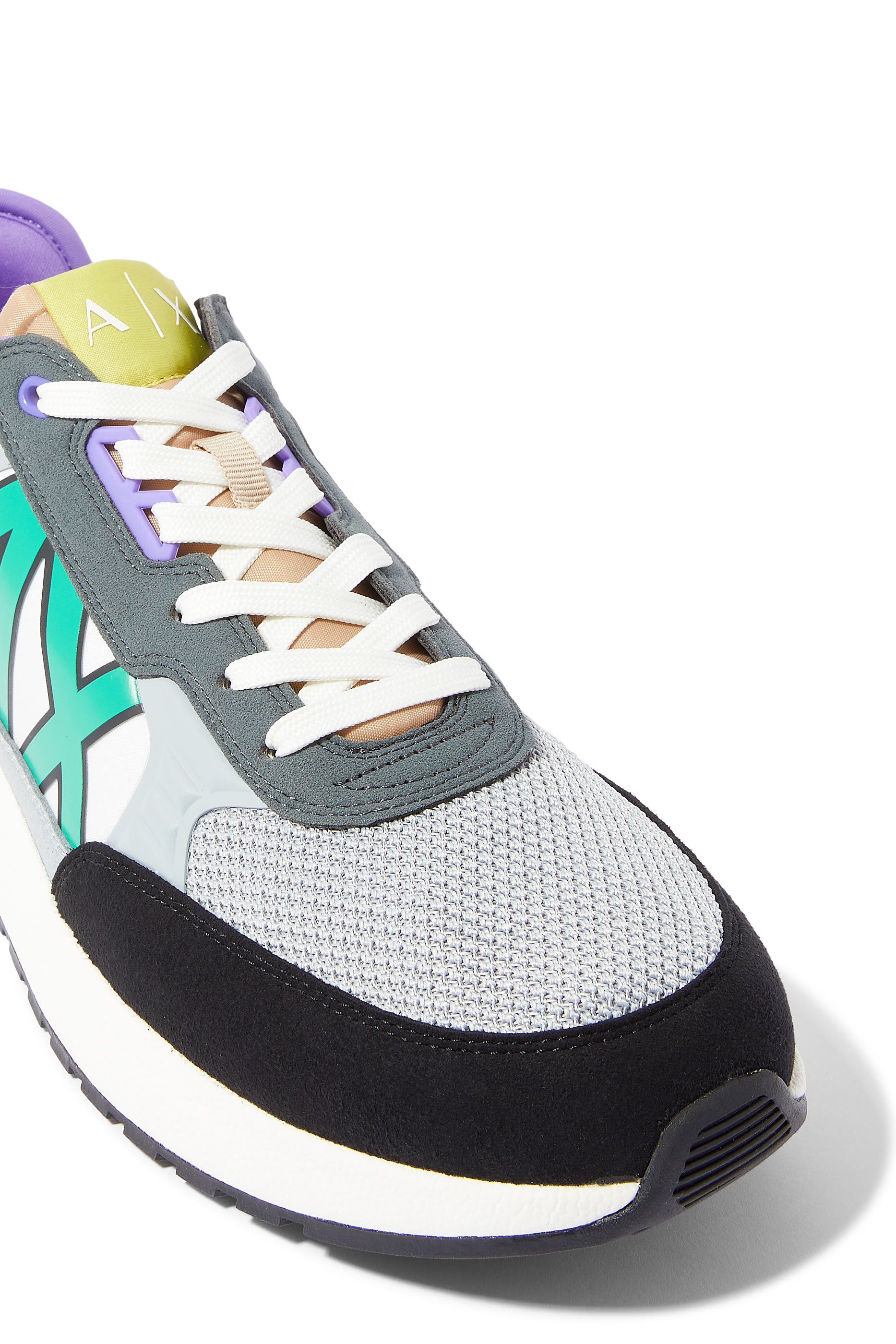 Lace Up 3D AX Logo Sneakers