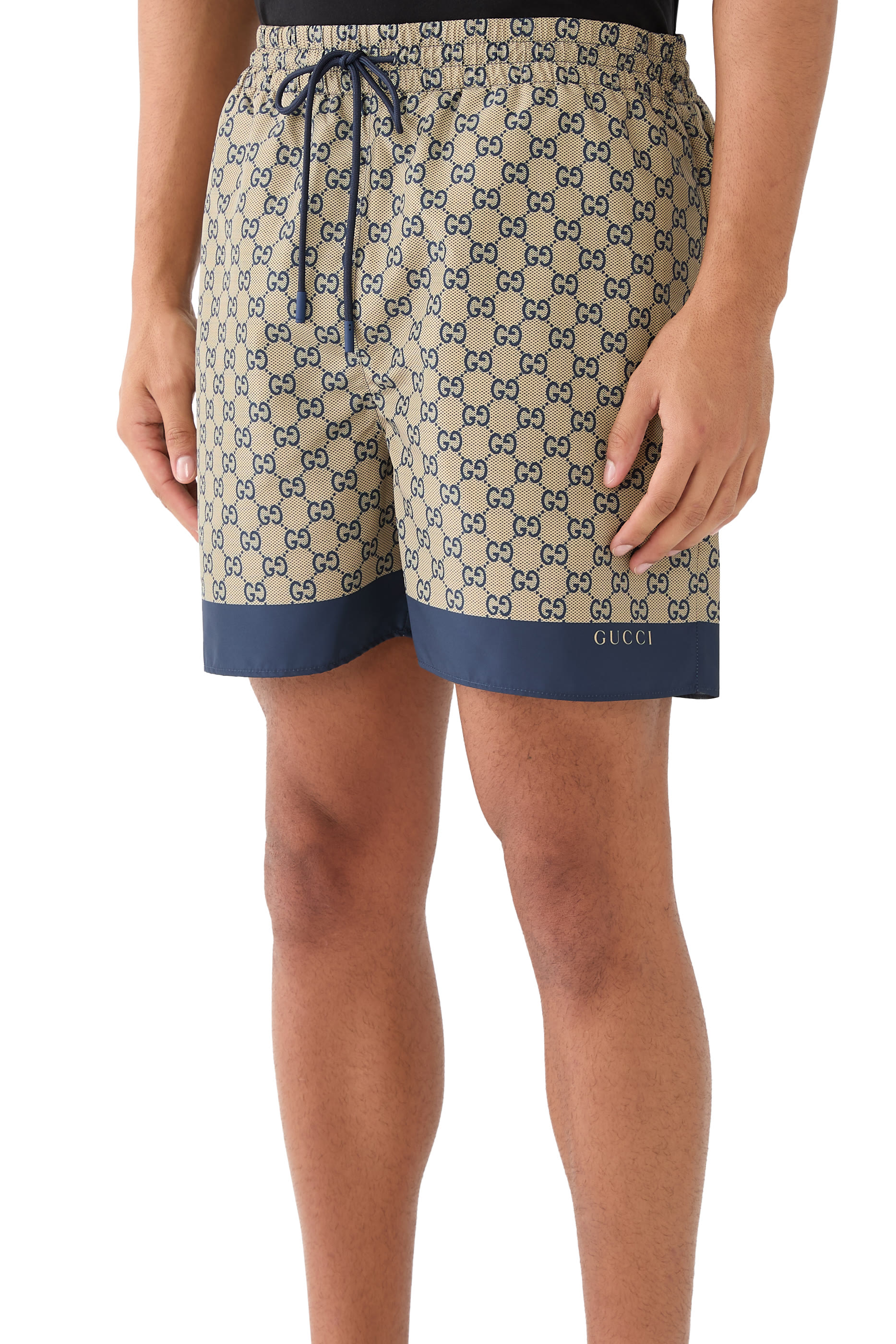 Printed Poplin Tech Swim Shorts