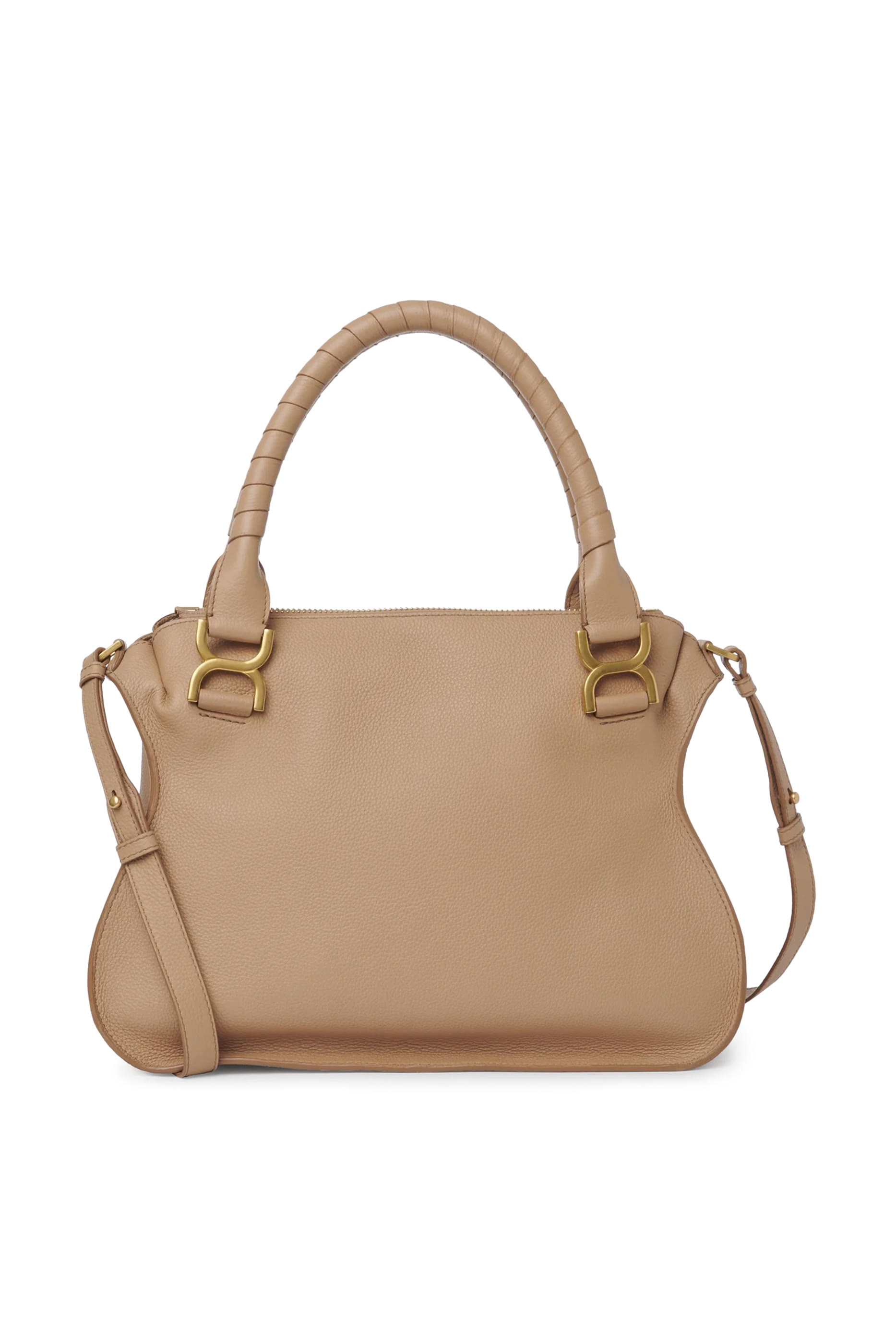 Grained Leather Small Marcie Bag