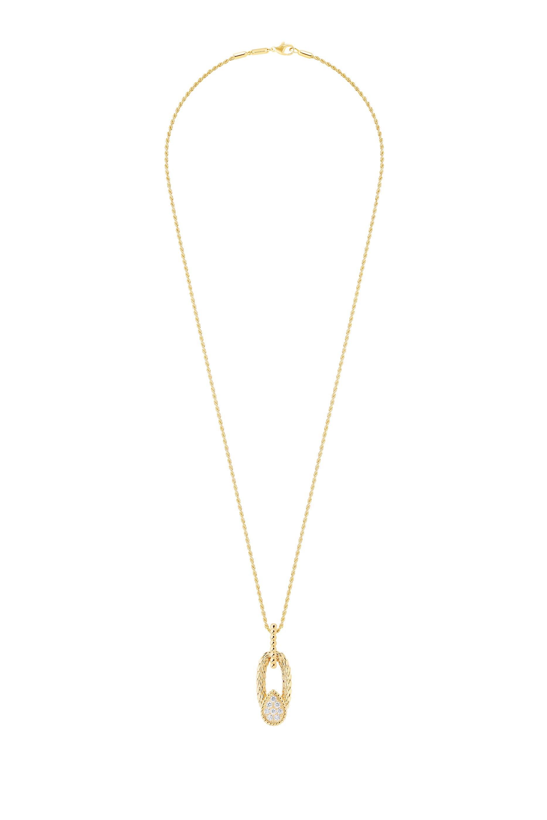 Serpent Boh&egrave;me Vintage Pendant, 18K Yellow Gold & Diamonds