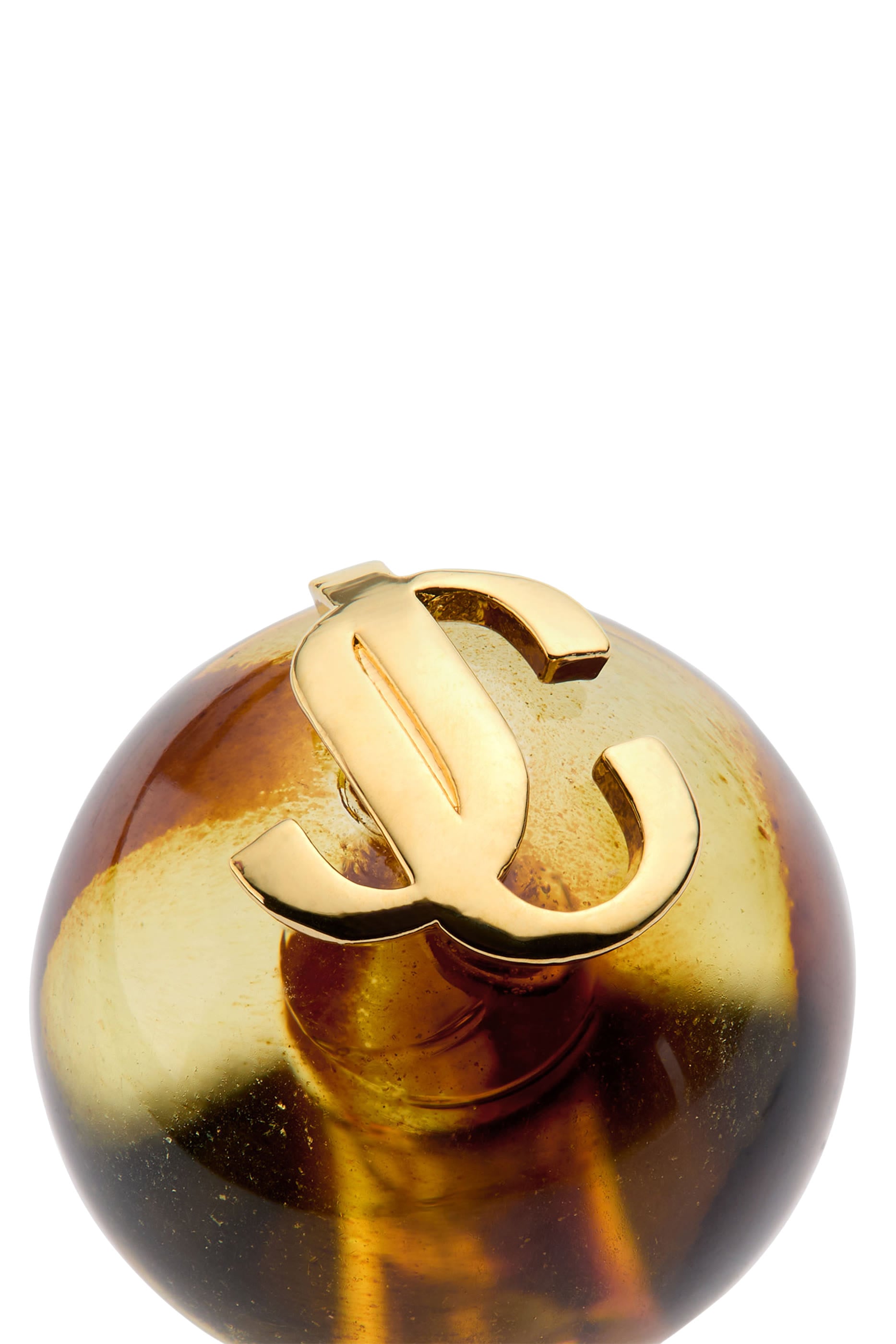 Logo Tortoiseshell Beads Earrings, Acetate & Brass