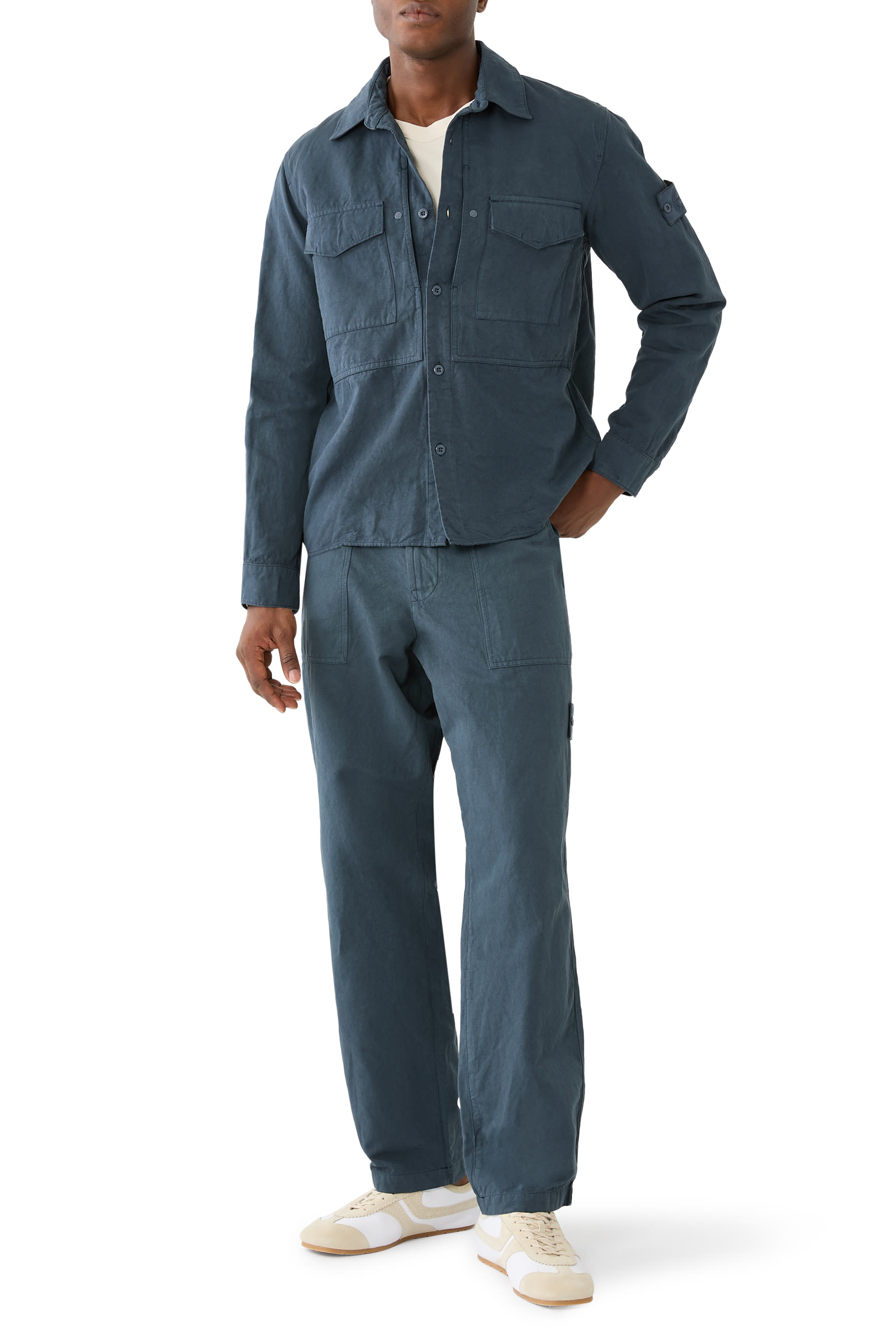 Logo Snap Pockets Trousers