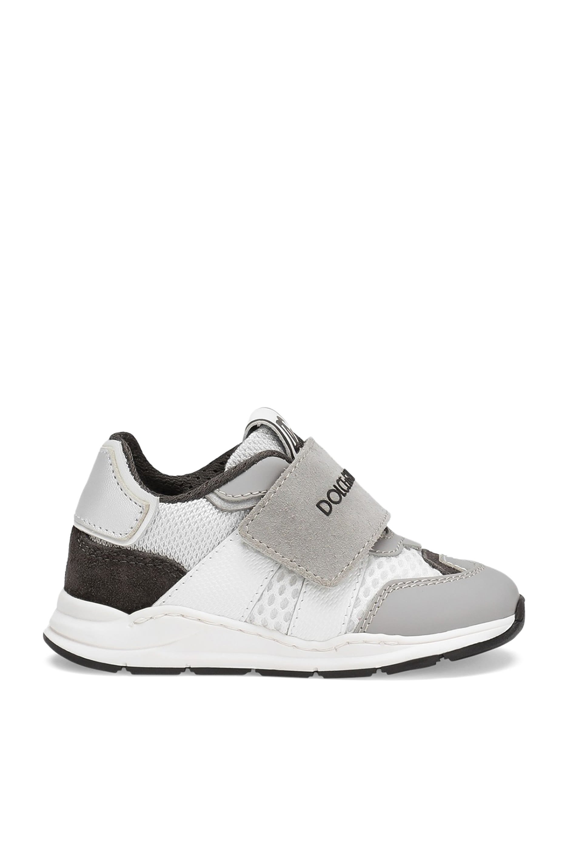 Kids DG Logo Nylon and Mesh Sneakers