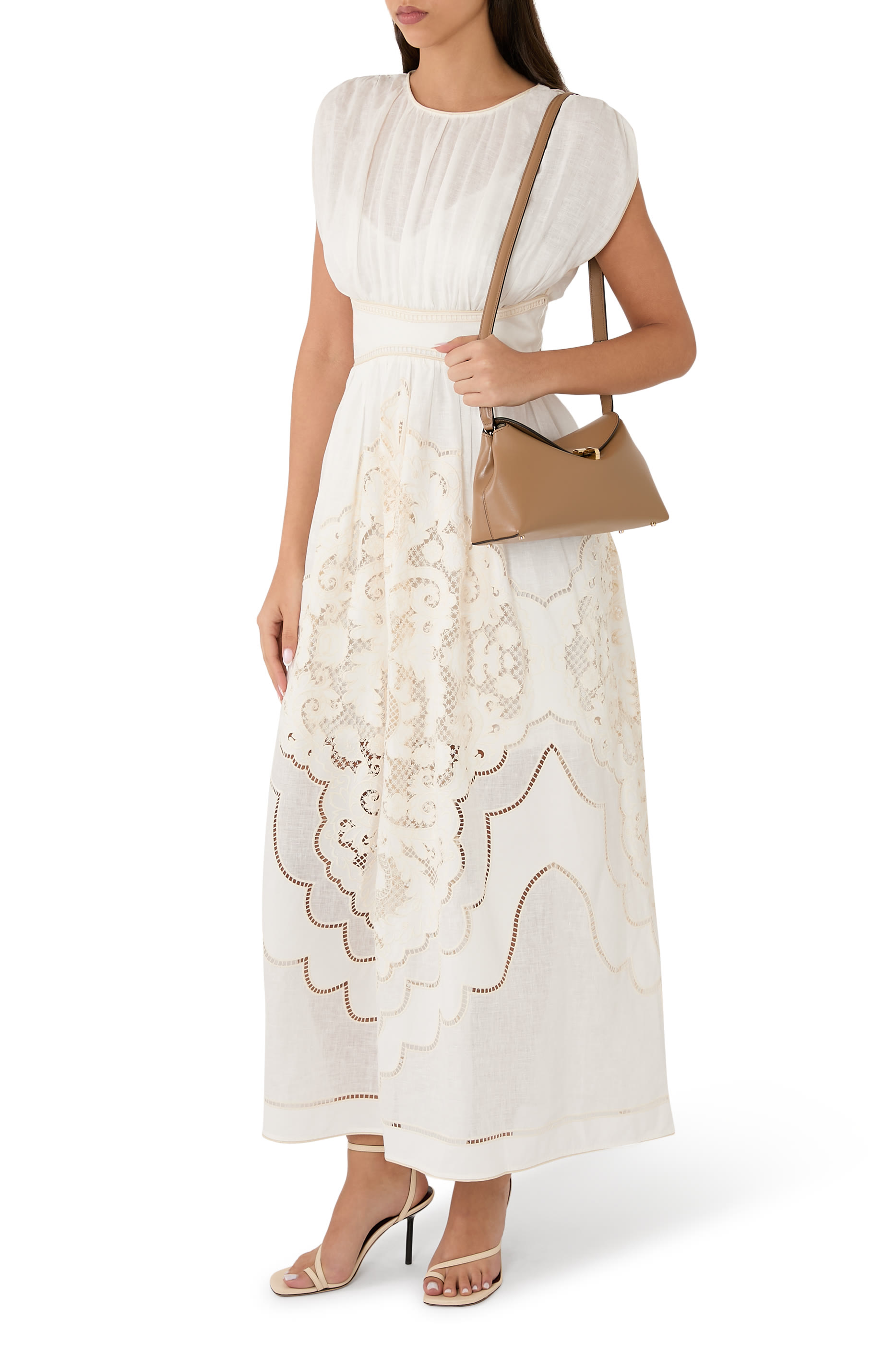 T-Lock Leather Clutch