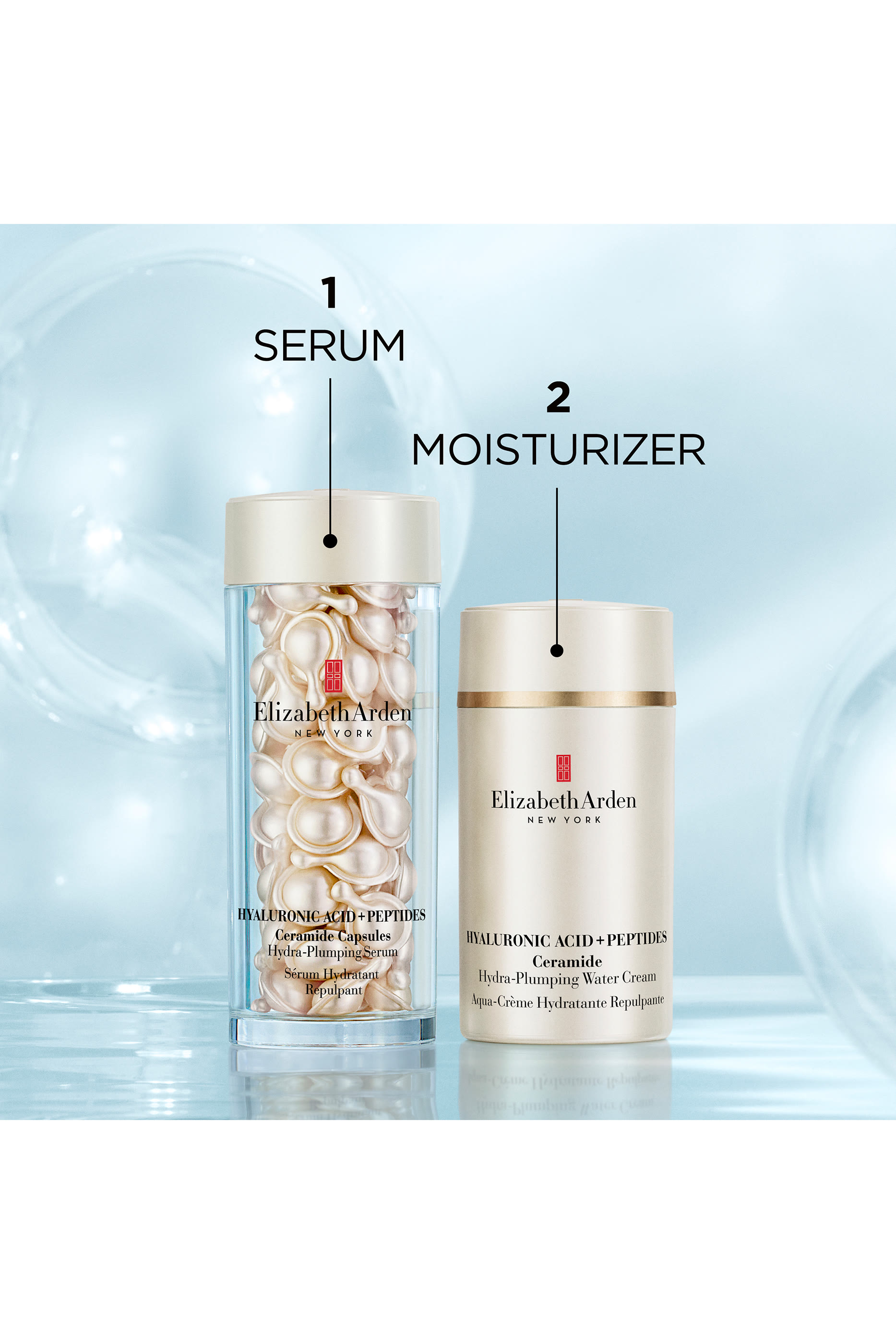Hyaluronic Acid + Peptides Ceramide Hydra-Plumping Water Cream