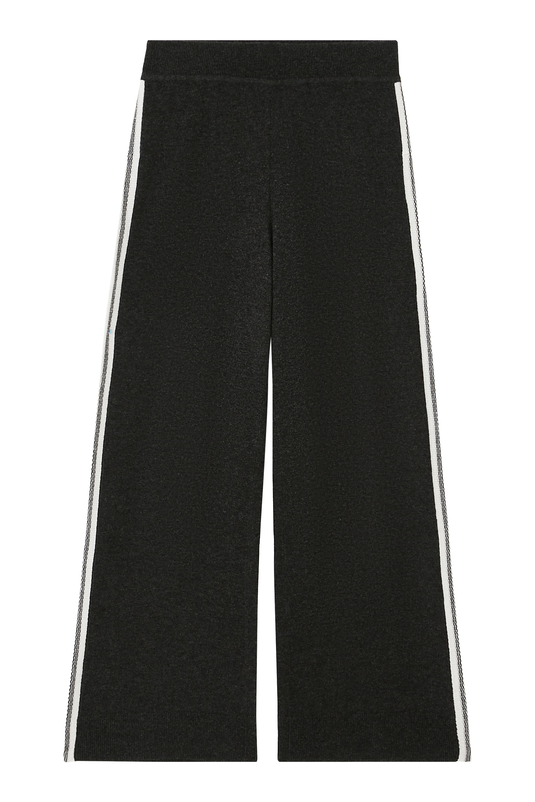 Strapping Detail Wide-Leg Trousers